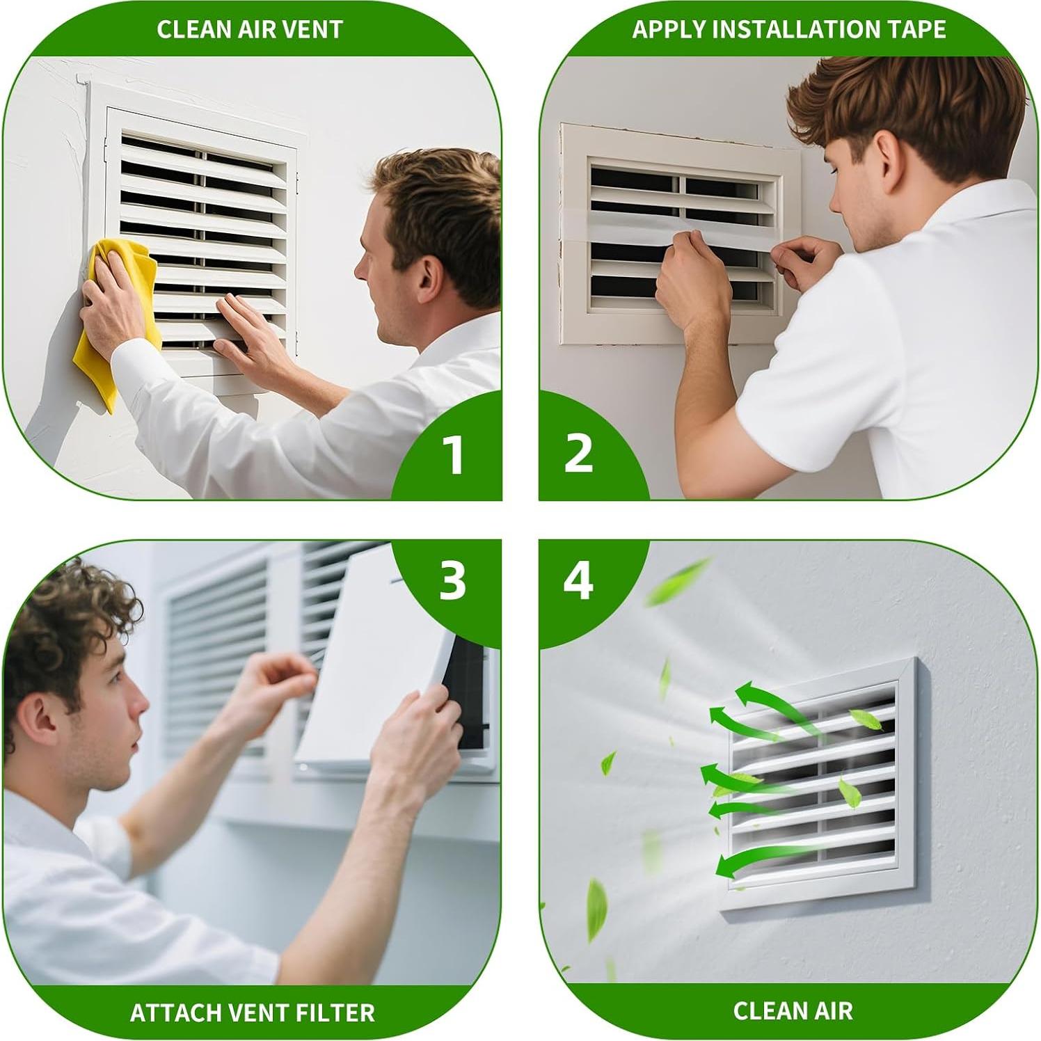 Filtro de Aire BBJARESKY 20x100 cm, Algodón, Cortar a Medida