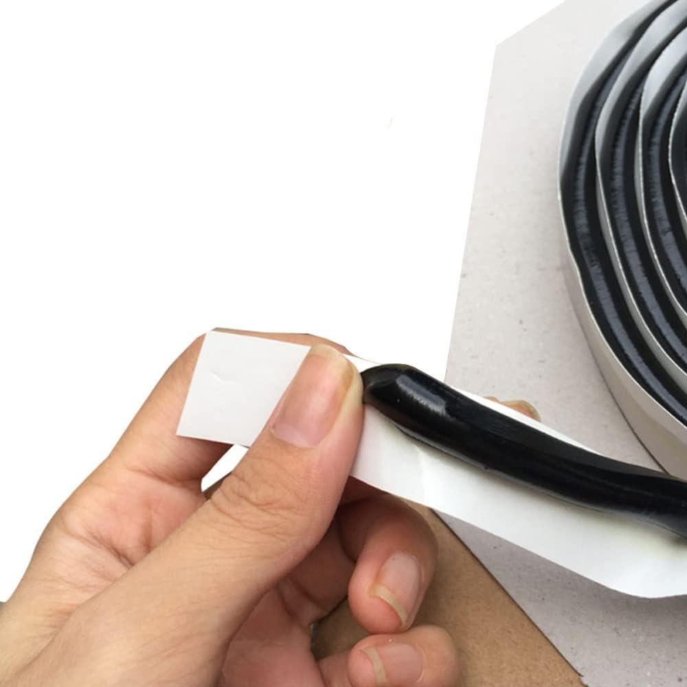 Cinta Selladora de Butilo Akexermu 4m Caucho Negro Automotriz