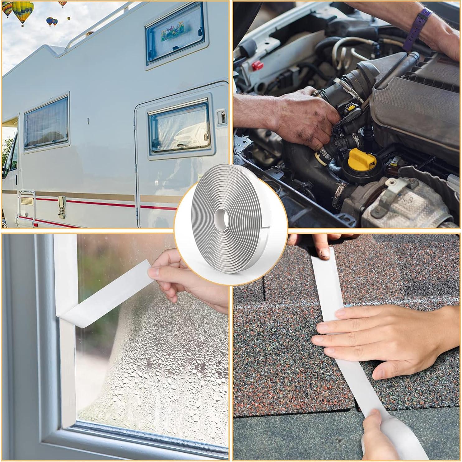 Paquete de 4 cintas de sellado de butilo Oleitodh 1.9 cm x 9.14 m