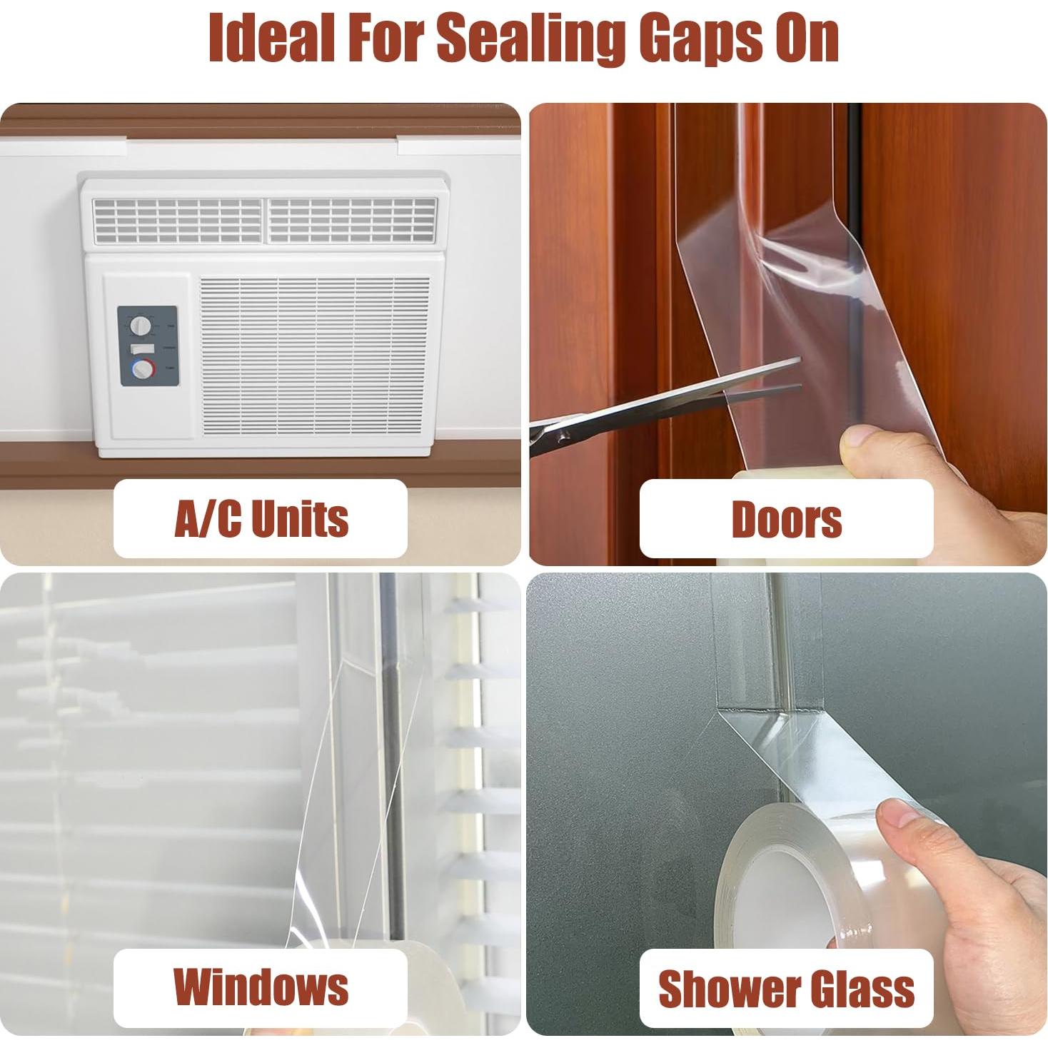 Cinta de Sellado de Ventanas Transparente Todaylin 5.08 cm x 10 m
