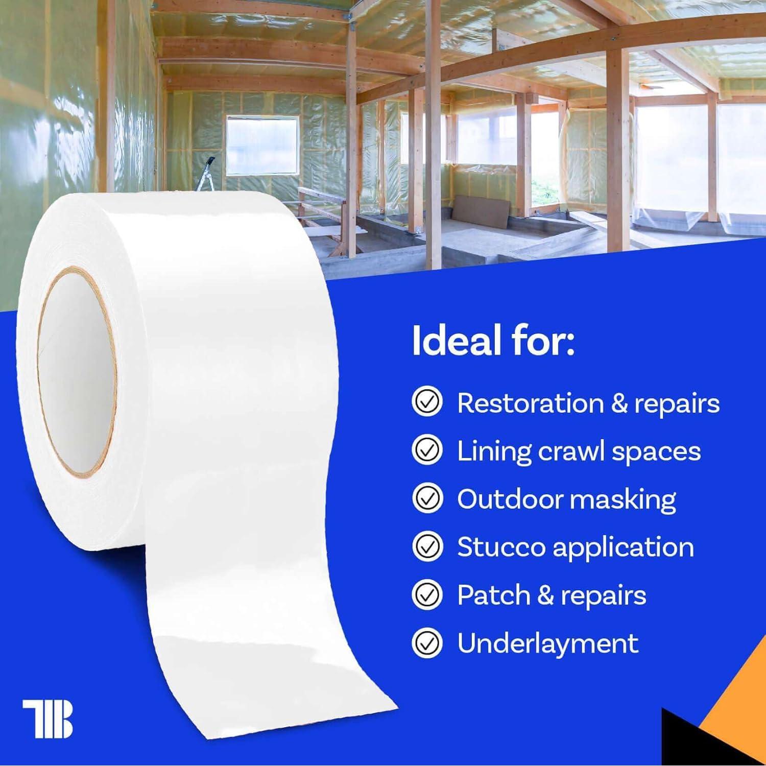 Cinta de Barrera de Vapor TapeManBlue 10 cm x 54.86 m