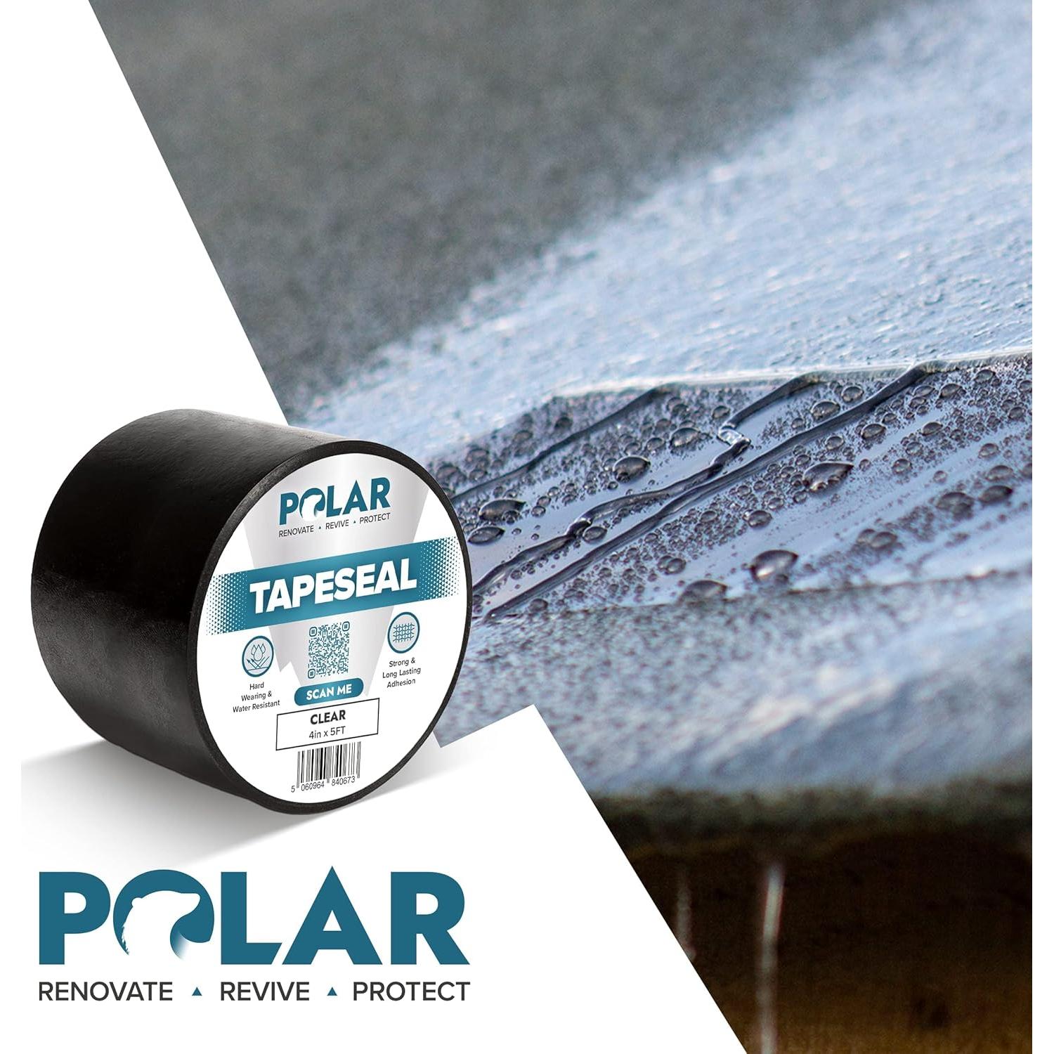 Cinta Selladora Impermeable Polar TapeSeal 5 cm x 1.52 m Negra