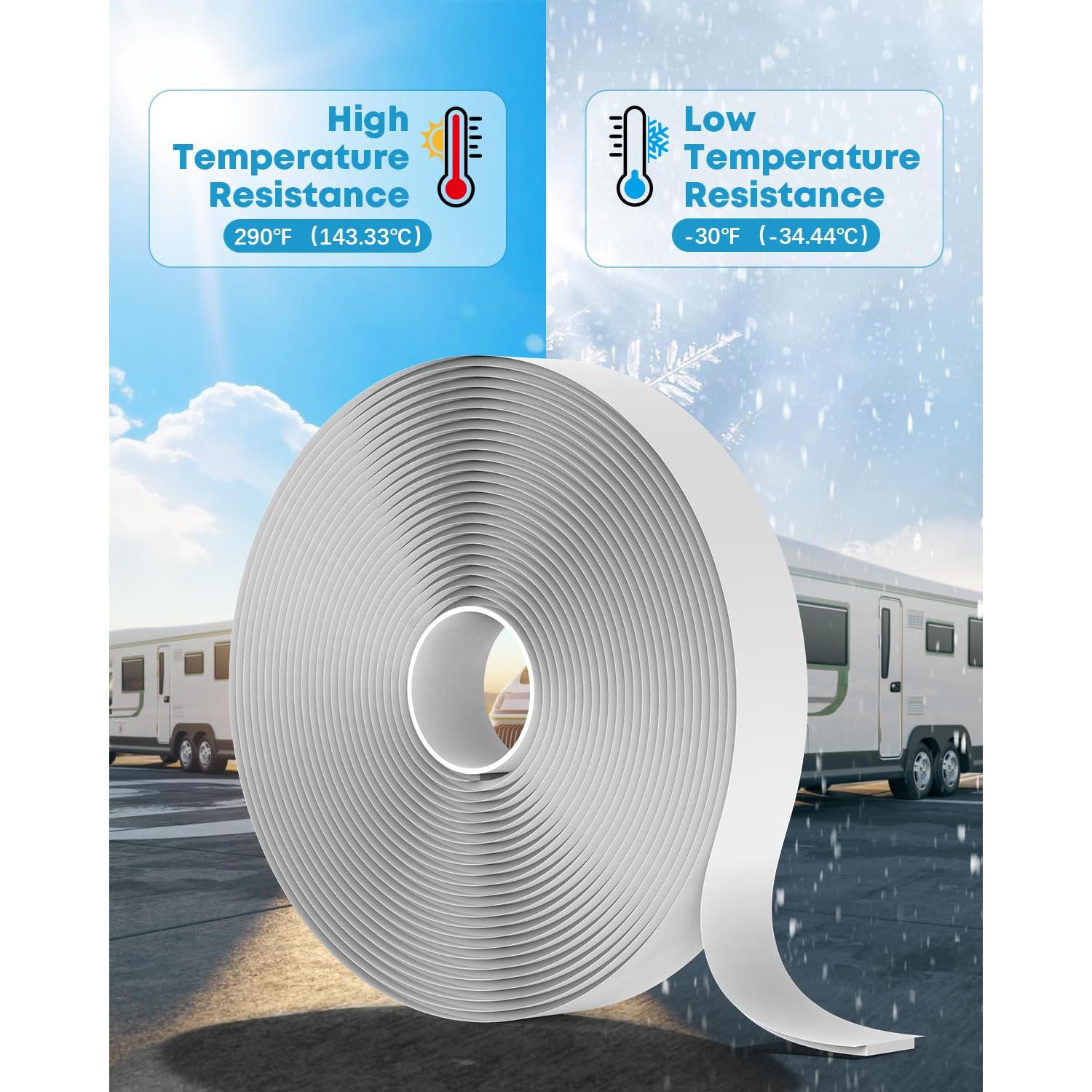 Cinta Butílica Kohree Blanca 4 Paquete 0.32cm x 1.9cm x 9.14m