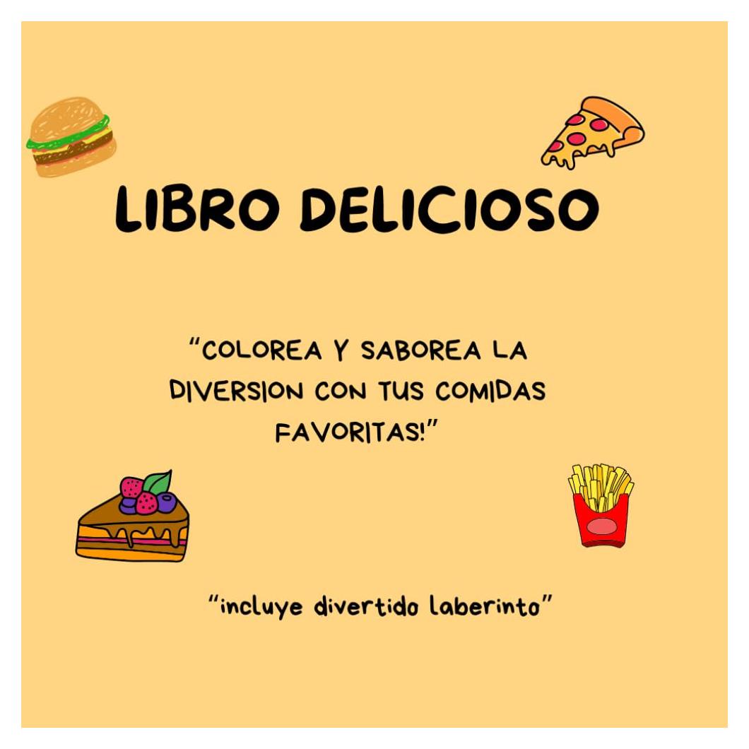 Libro para colorear comida rápida: Libro para colorear comida (Spanish Edition)