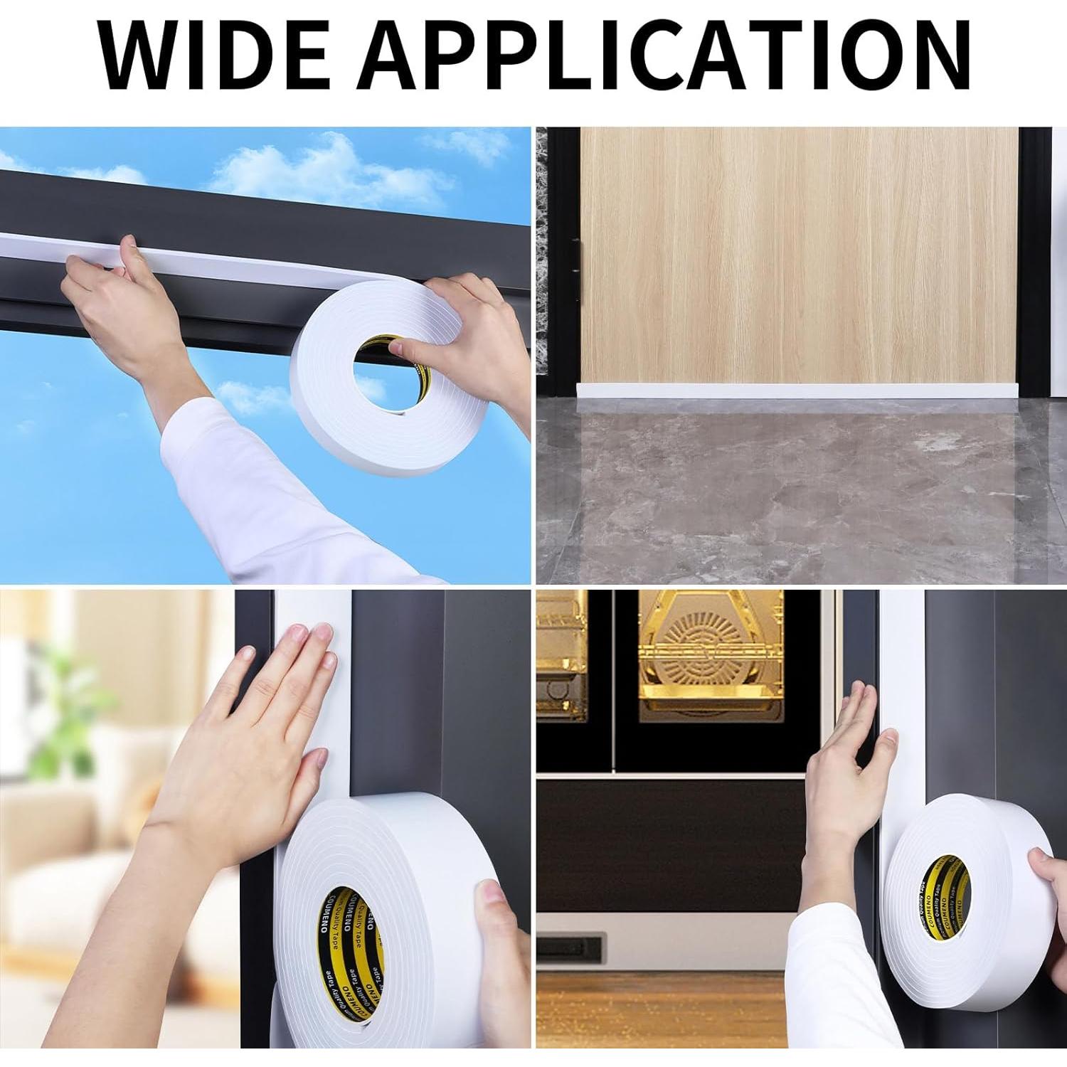 Cinta de Espuma Autoadhesiva COUMENO 4.5cm x 5m para Sellado