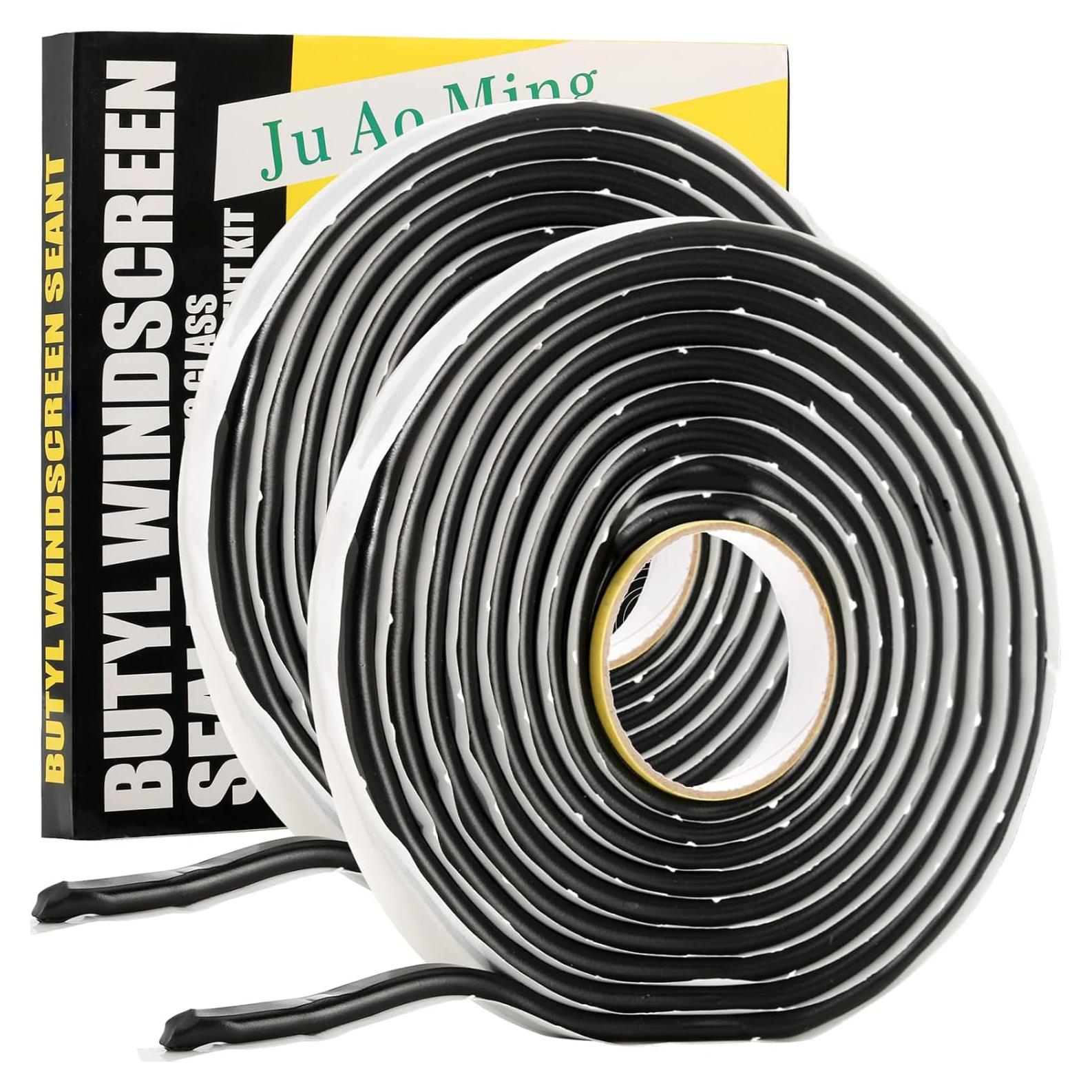 Cinta de Sello de Butilo ZOOFOX 2 Rollos 0.96 cm x 4.57 m