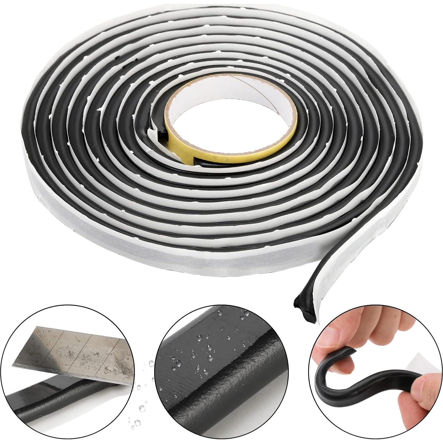 Cinta de Sello de Butilo ZOOFOX 2 Rollos 0.96 cm x 4.57 m