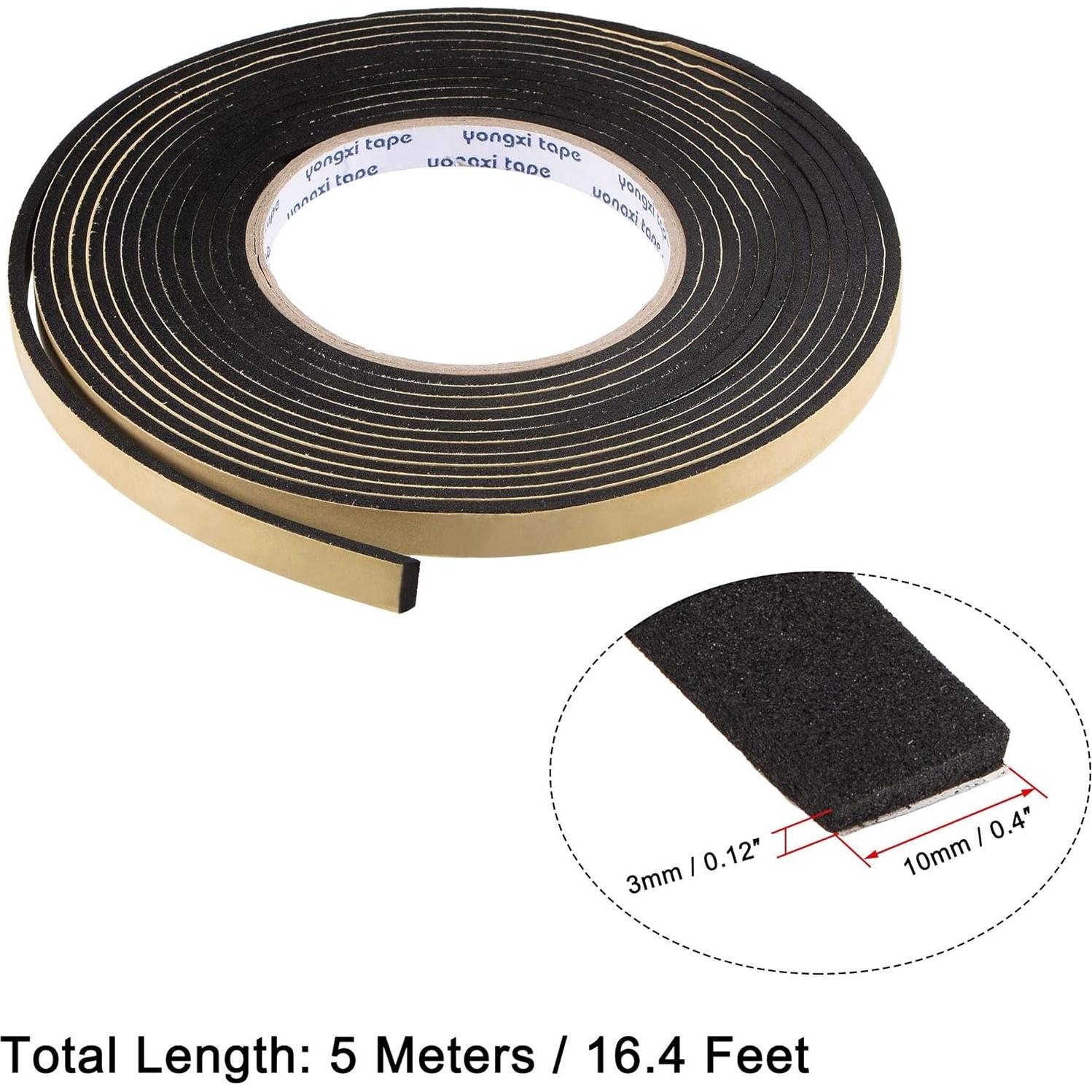 Cinta de Espuma Selladora uxcell 10mm x 3mm x 5m EVA