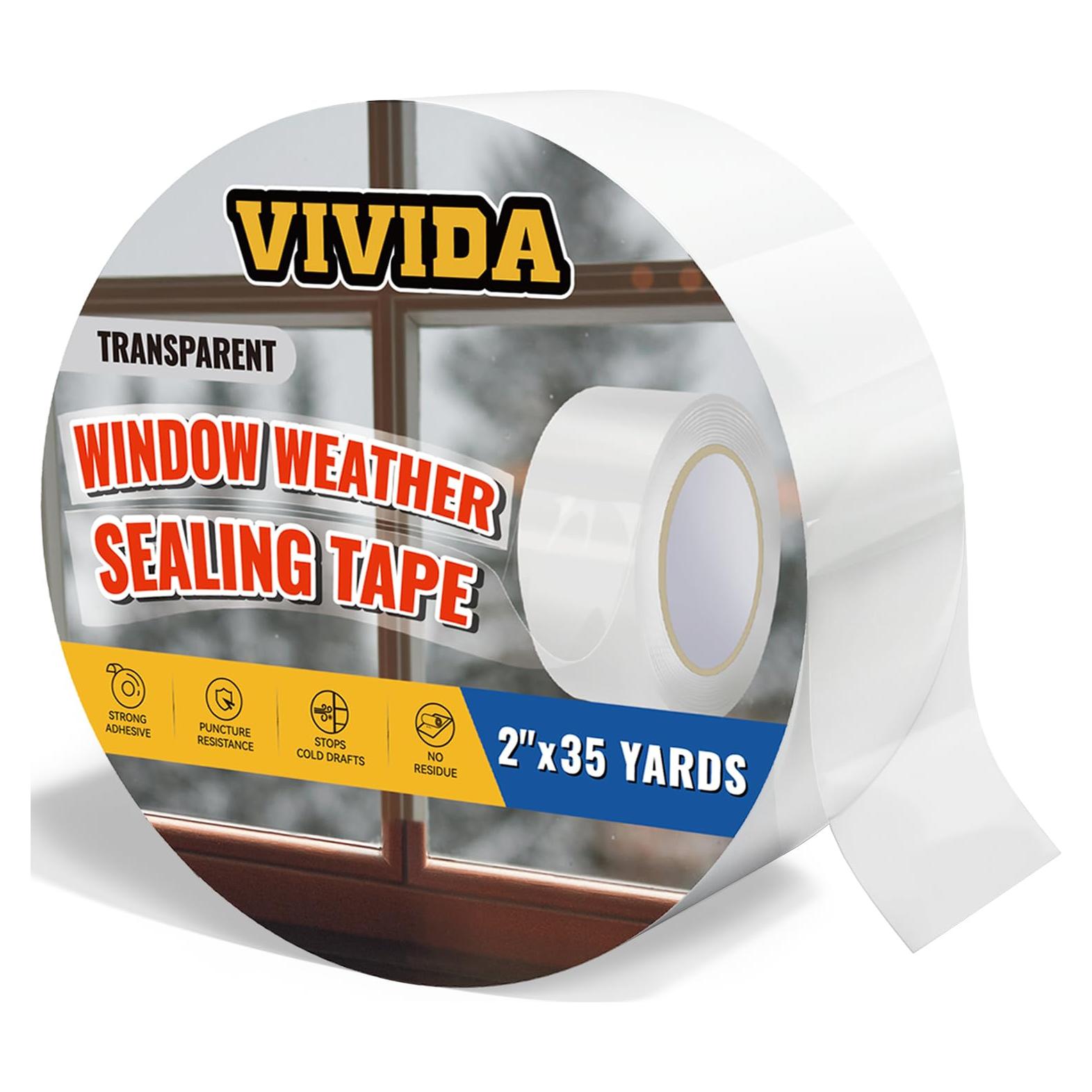 Cinta de Sellado VIVIDA 5 cm x 32 m Aislante Transparente