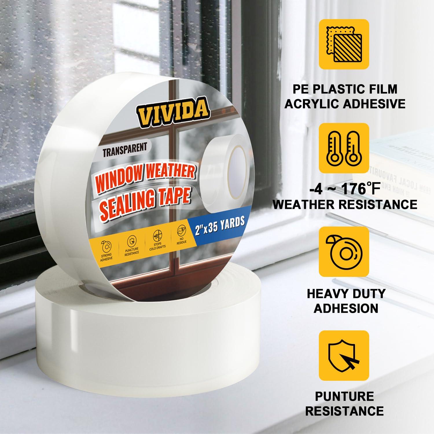 Cinta de Sellado VIVIDA 5 cm x 32 m Aislante Transparente