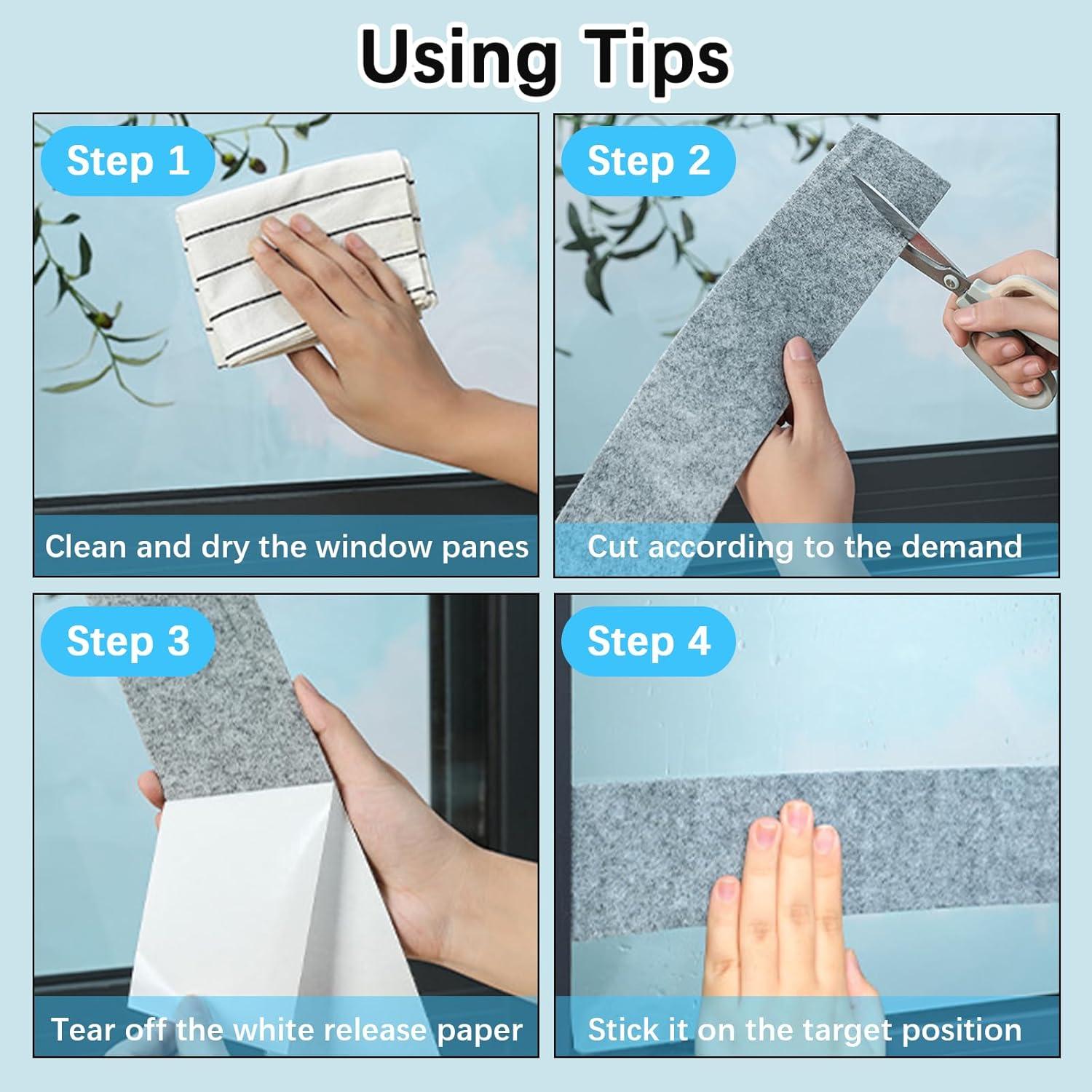 Tira Absorbente de Condensación Orizizhic 5m x 3cm Gris