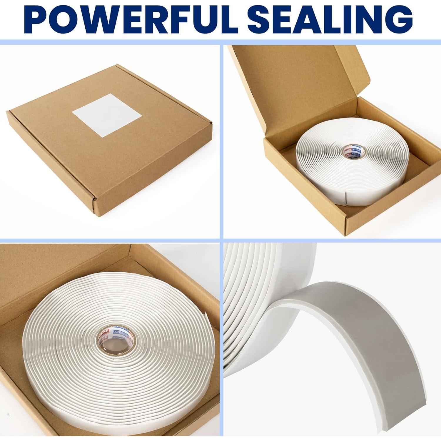 Cinta Selladora de Butilo ADHES 1" x 9.14m para Reparaciones