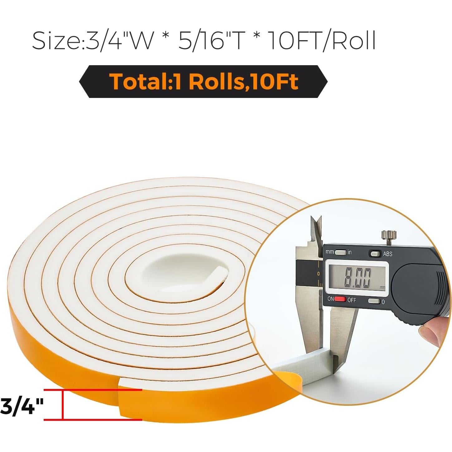 Tira de Sellado para Puerta Ravinte 3/4" x 5/16" x 3m