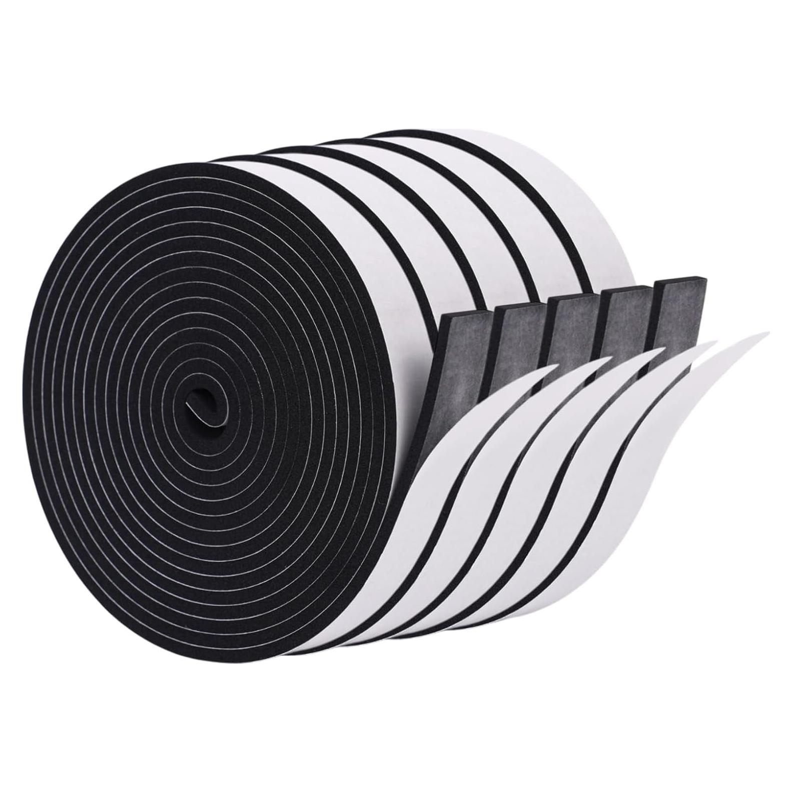 Sello de Puerta Aislante DDTCKHR 5 Rollos 40 m Negro