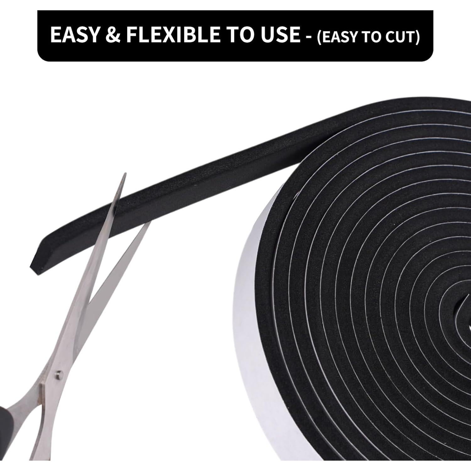 Sello de Puerta Aislante DDTCKHR 5 Rollos 40 m Negro