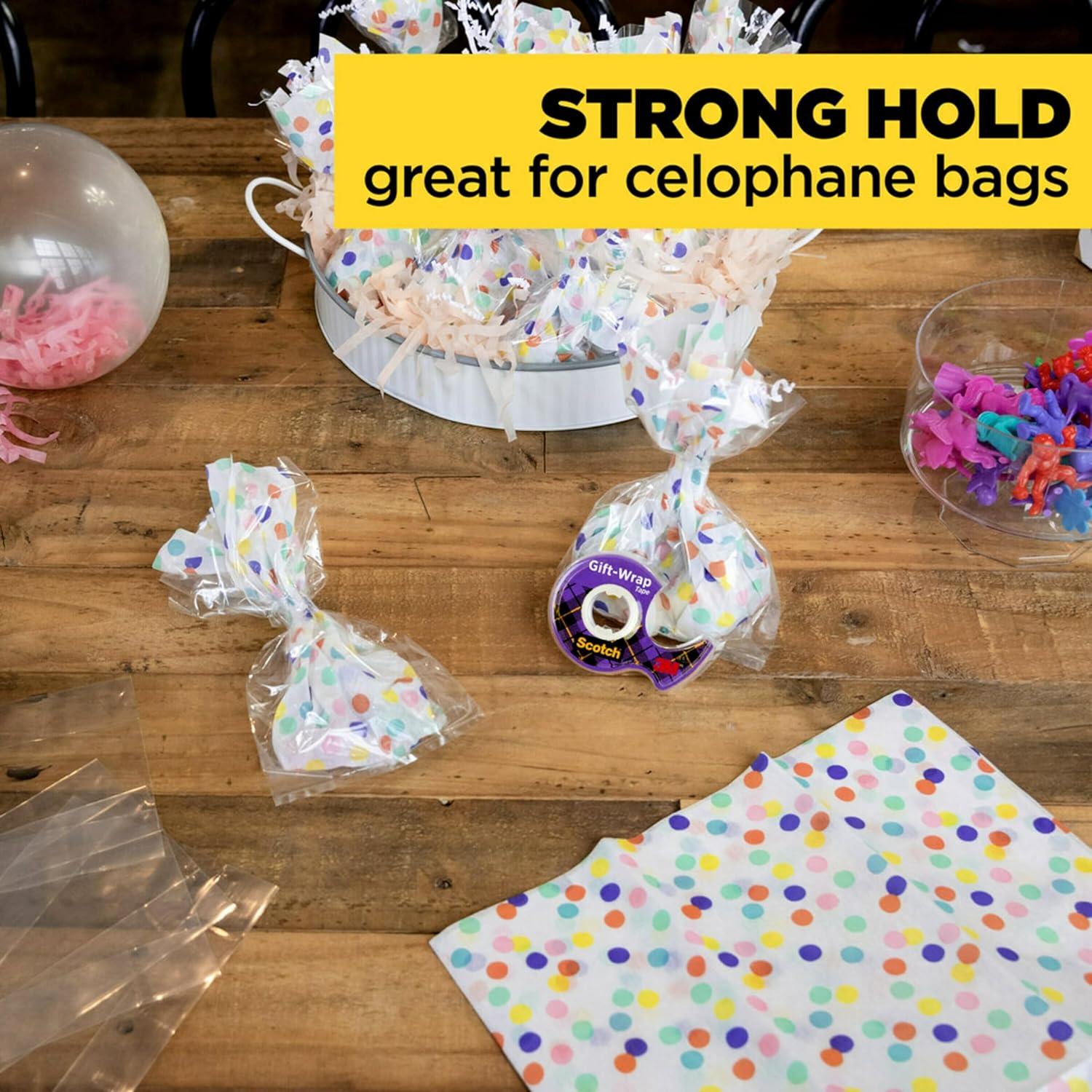 Cinta de Regalo Scotch Transparente 6 Rollos 1.9 cm x 165 m