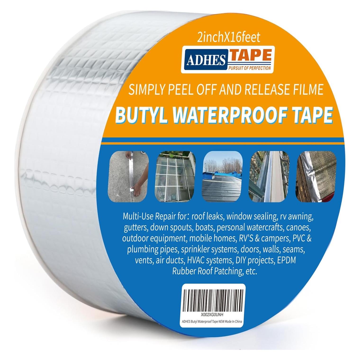 Cinta Butílica ADHES Impermeable 50mm x 5m para Reparación