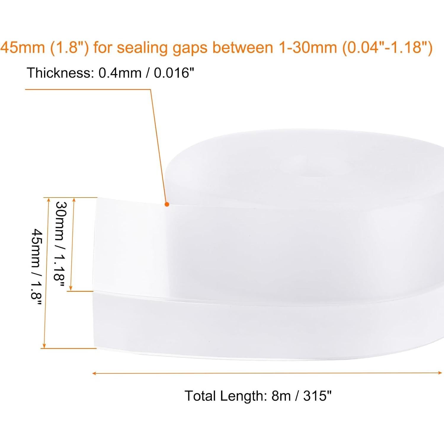 Sello de Aislamiento para Puertas HARFINGTON 8m x 45mm TPE