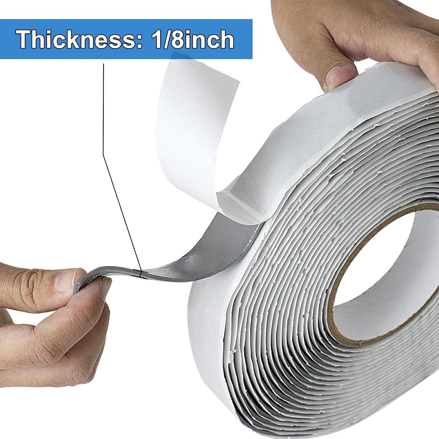 Cinta Selladora de Butilo BOMEI Pack 2, 1/8" y 3/4" x 9.14m