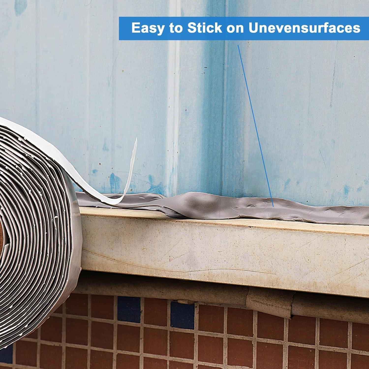 Cinta Selladora de Butilo BOMEI Pack 2, 1/8" y 3/4" x 9.14m