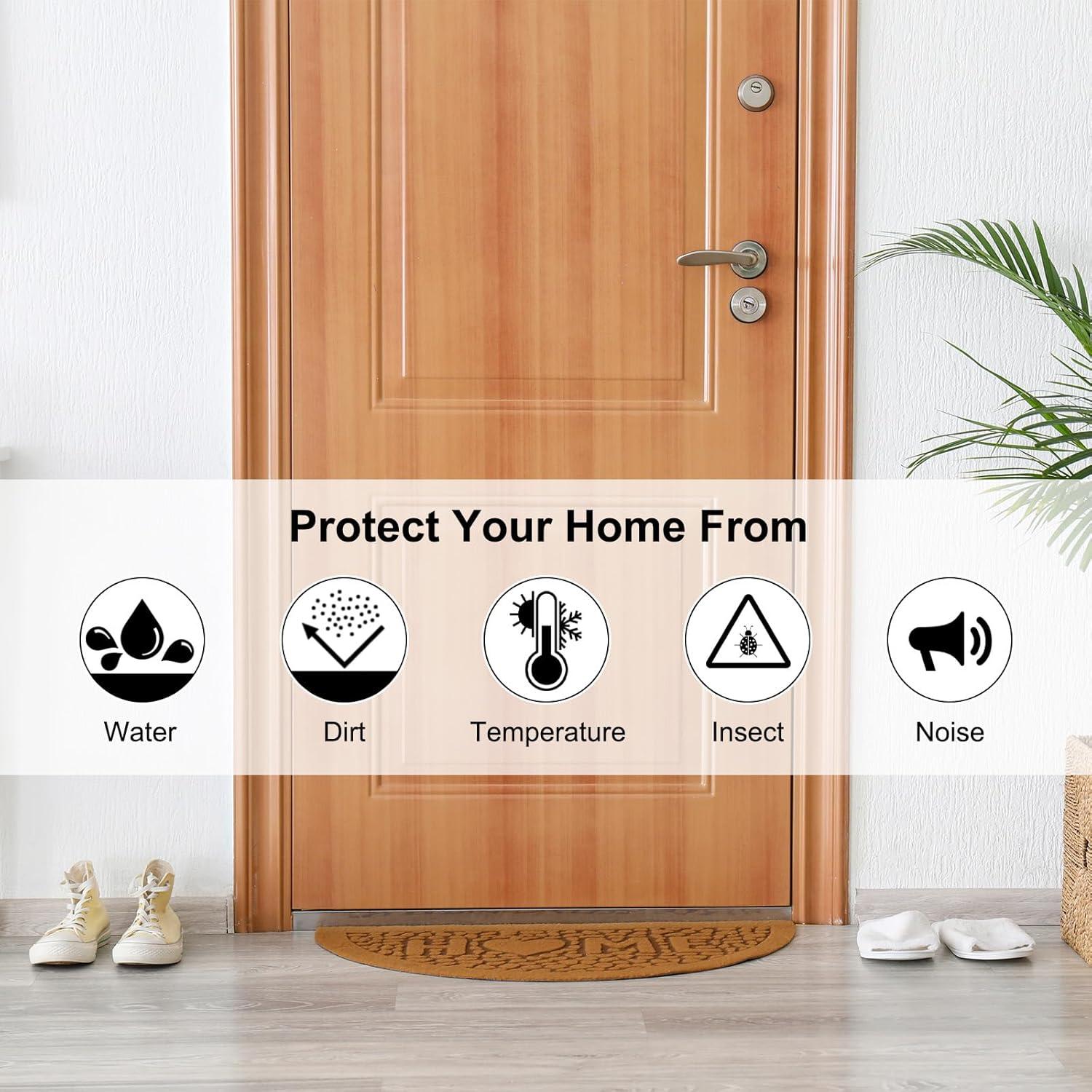 Sello de Aislamiento de Puerta HARFINGTON 5m x 35mm TPE Transparente