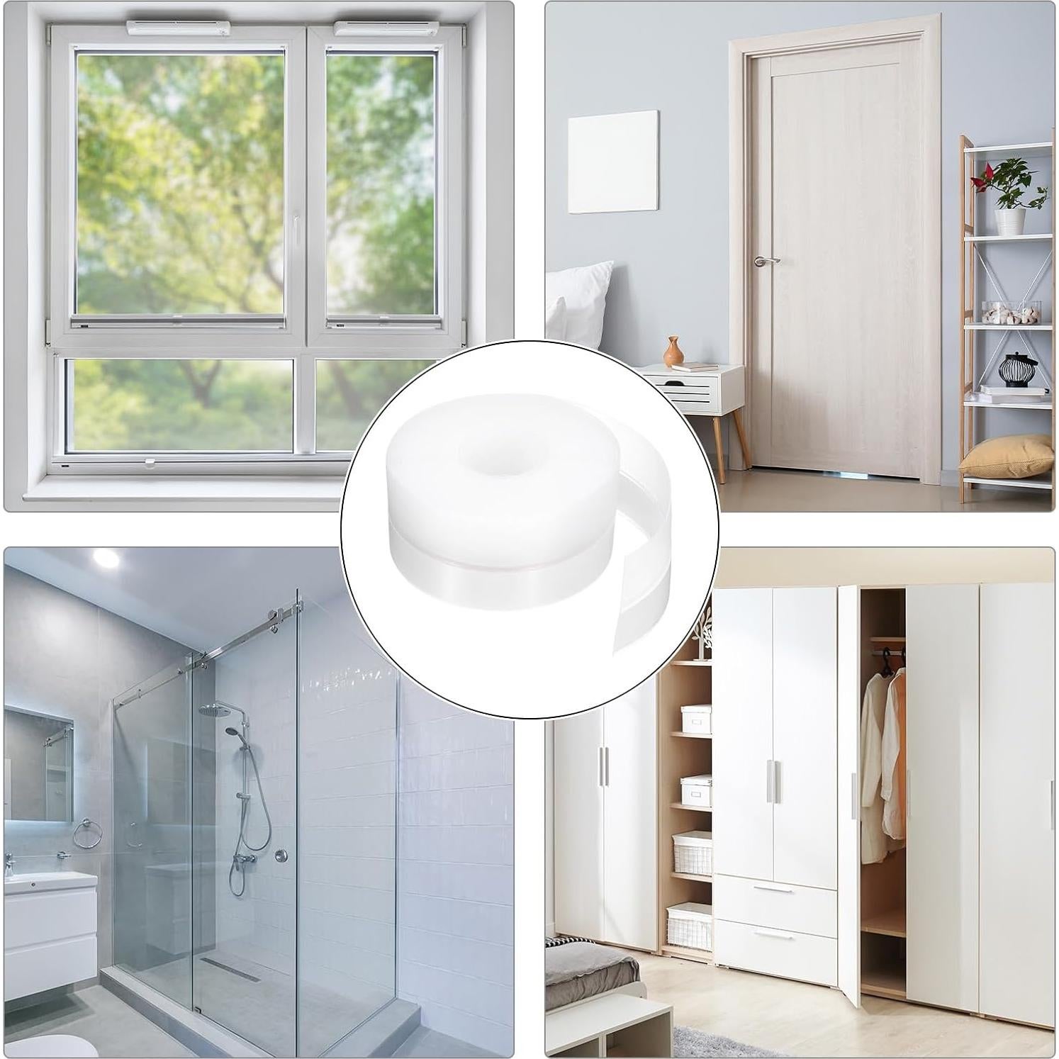 Sello de Aislamiento de Puerta HARFINGTON 5m x 35mm TPE Transparente