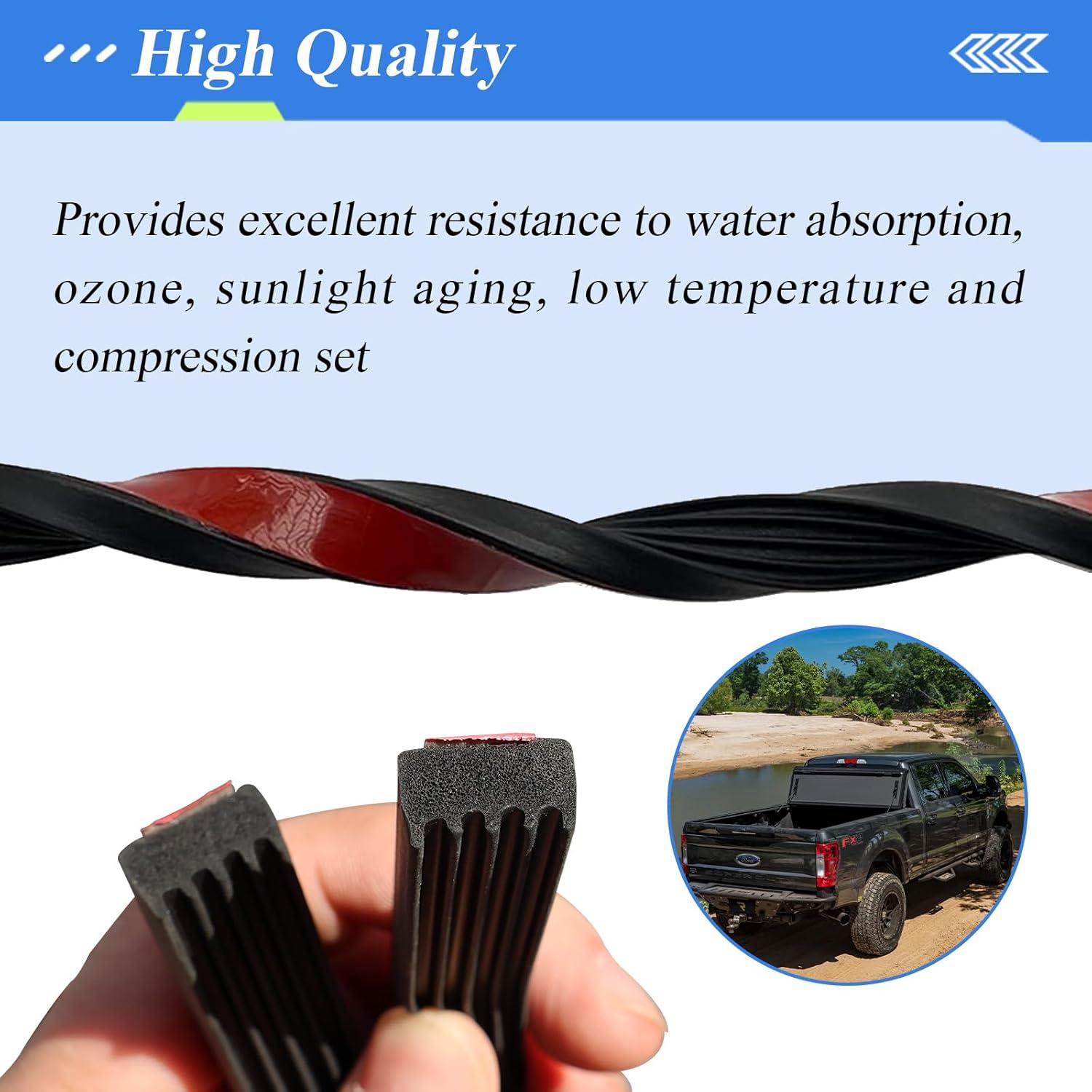 Kit de Servicio Sello de Goma Estriado Ctuoptuo 1.65m Negro