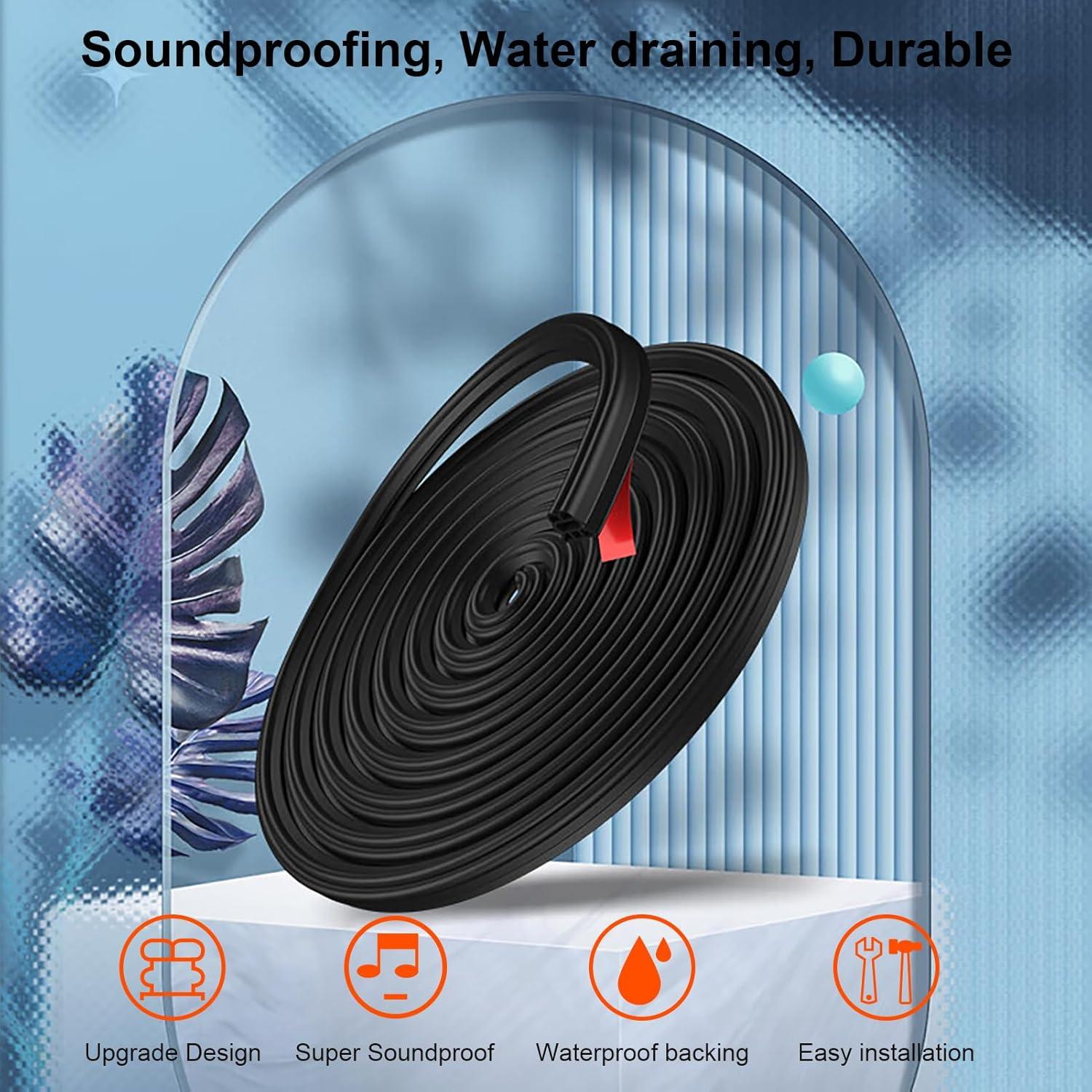 Tira de Sello de Goma BOAOSI 16m para Puertas de Vehículos Grandes