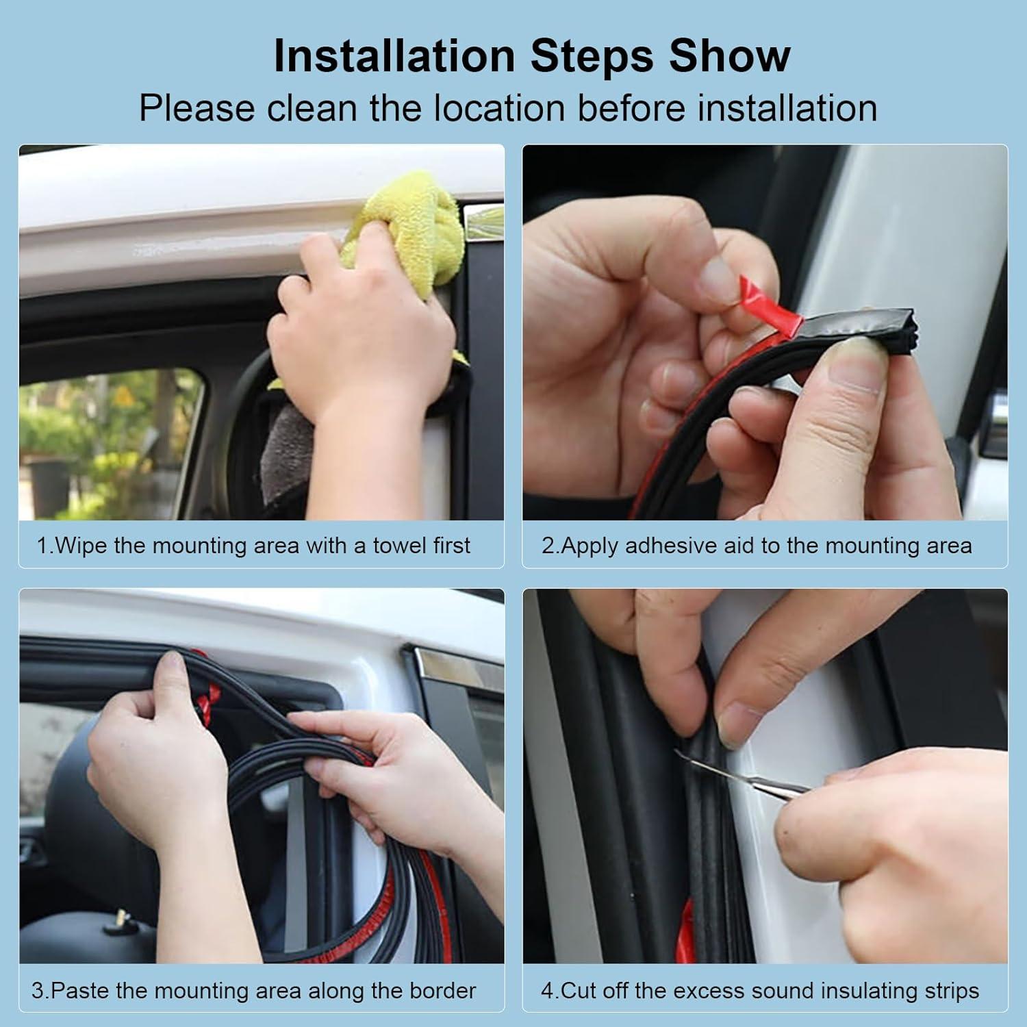 Tira de Sello de Goma BOAOSI 16m para Puertas de Vehículos Grandes