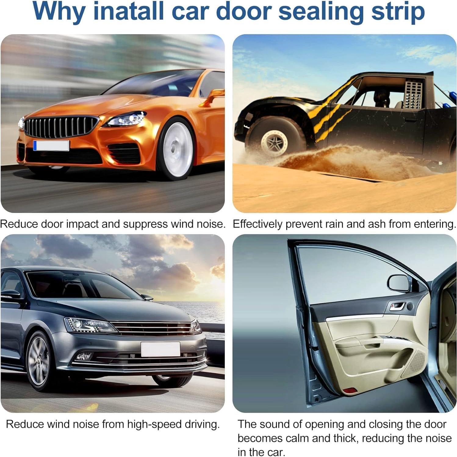 Tira de Sellado de Goma Kikerike 6.1m para Puertas de Autos