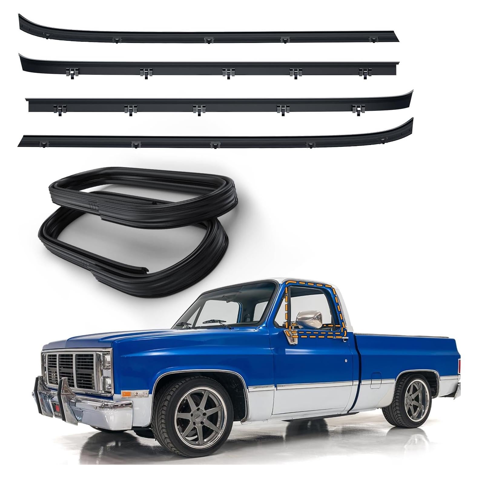 Kit de Burletes ItranMc para Ventanas GMC y Chevy 6 Piezas