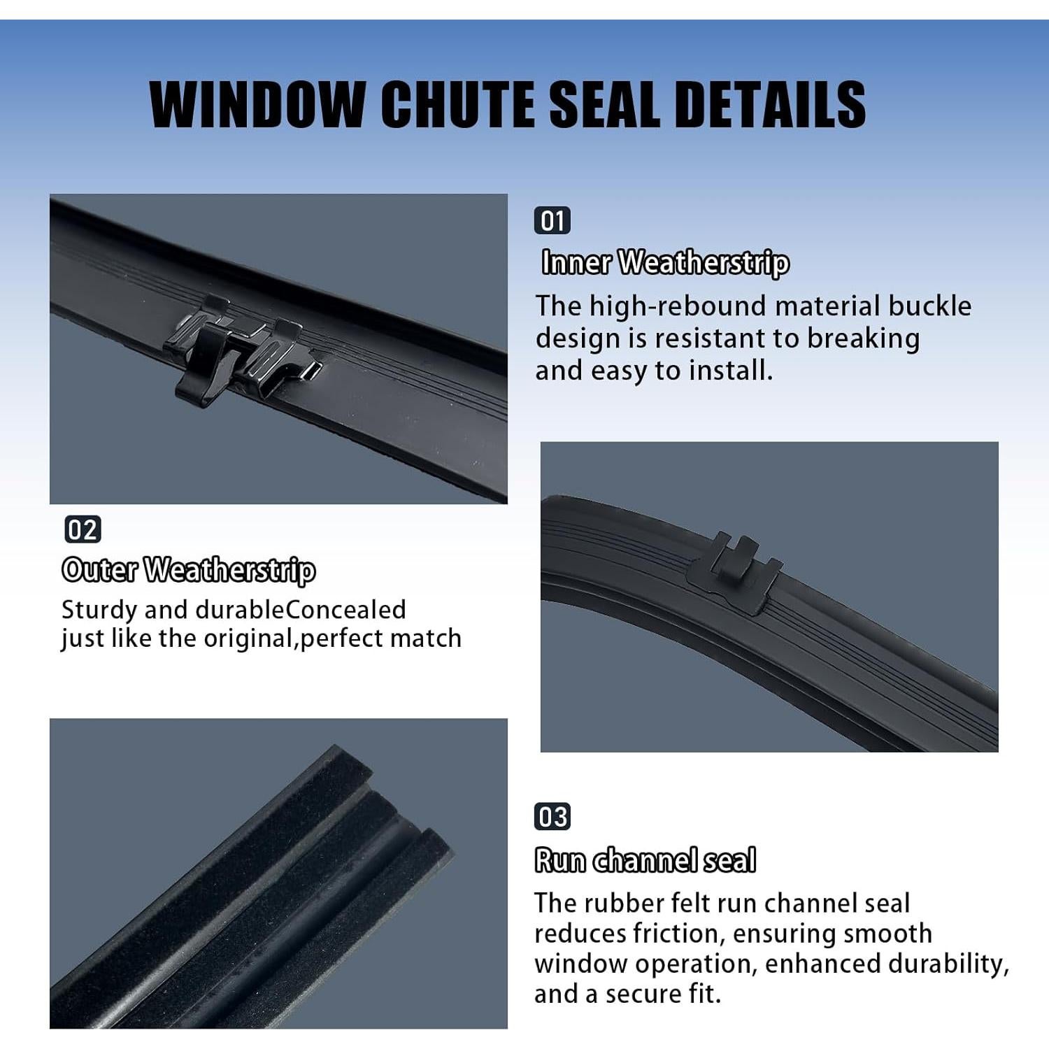 Kit de Burletes ItranMc para Ventanas GMC y Chevy 6 Piezas