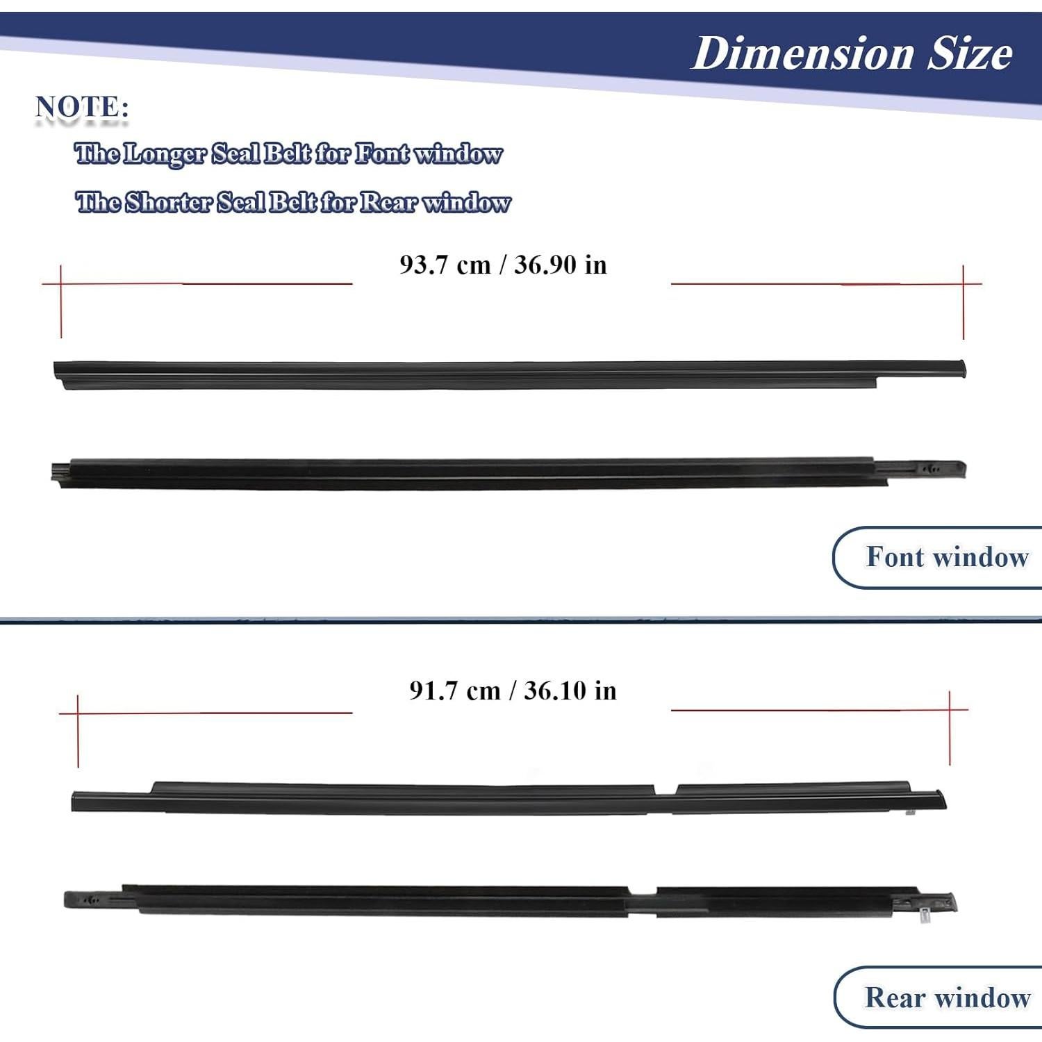 Sellado de Moldura de Ventana ItranMc para Toyota 4Runner 2003-2009