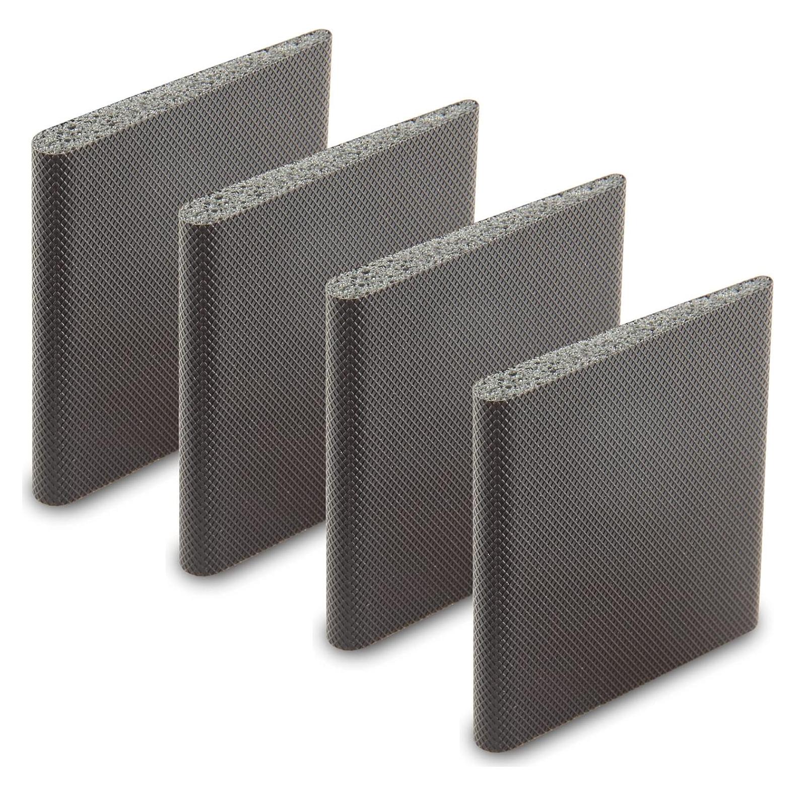 4 Pcs Door Corner Seals, Exterior Door Jamb Frame Seal, Self-Adhesive Wedge Draft Stoppers Foam Pads for Weather Stripping Noise Isolating (Brown)