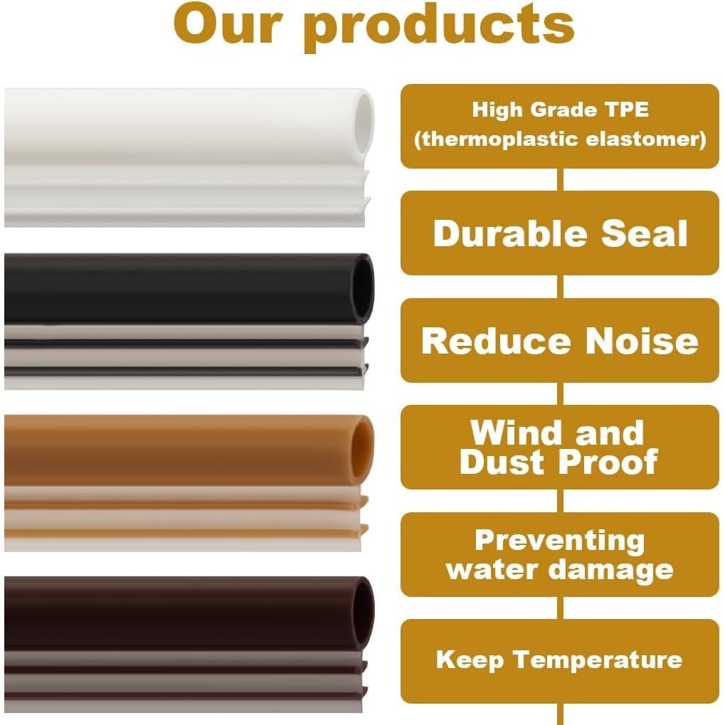 Sello de Burbuja Kerf 1/4" Showingo 30.48m Blanco TPE