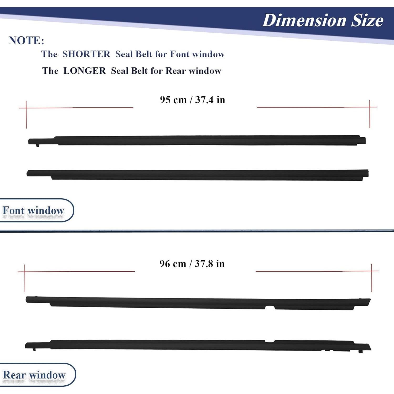 Moldura de Sellado para Ventana Toyota Corolla 2009-2012 - ItranMc