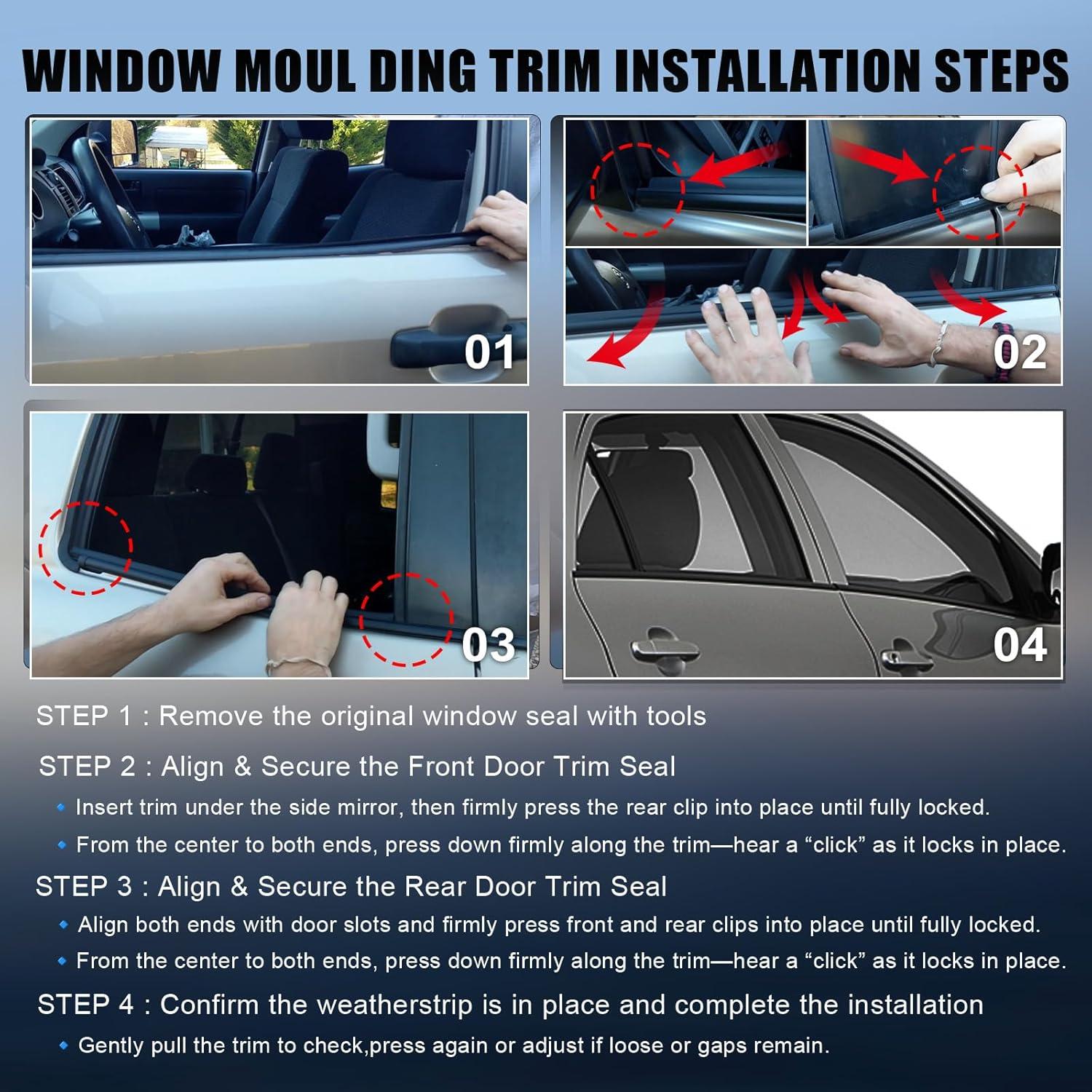 Moldura de Sellado para Ventana Toyota Corolla 2009-2012 - ItranMc