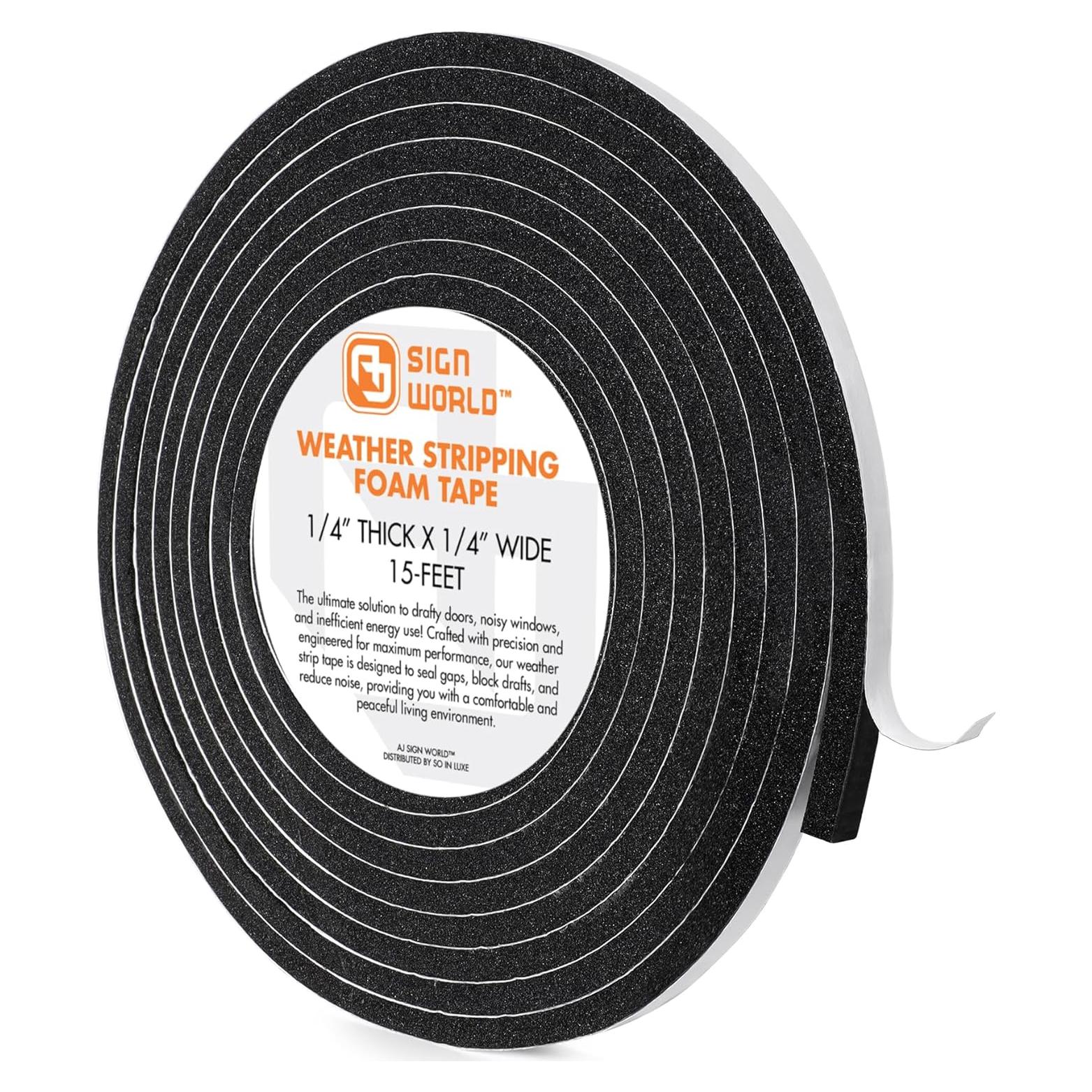 Cinta de Aislamiento de Espuma CR AJ Sign World 0.64cm x 4.57m