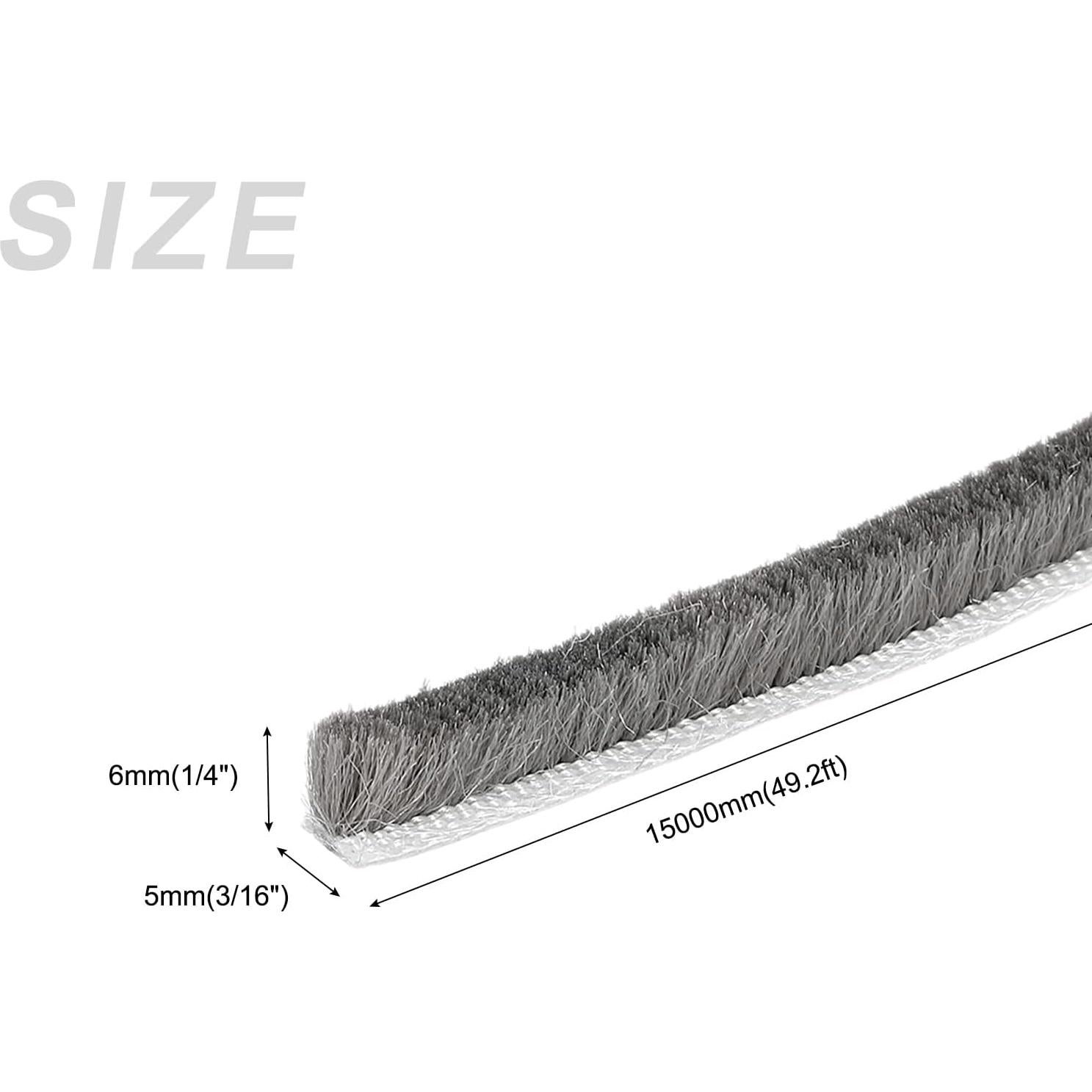 Sello de Cepillo METALLIXITY 15.24m para Puertas y Ventanas