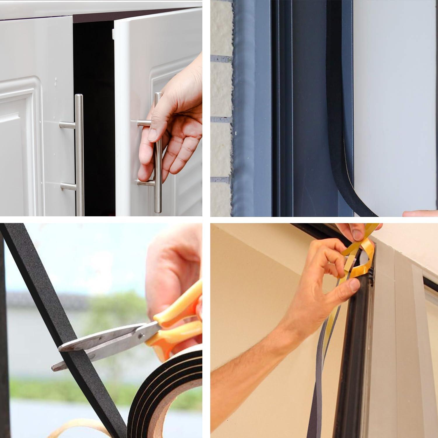 Burlete de Espuma YIJUHOU 1.27 cm x 6.35 mm x 3.96 m Amarillo