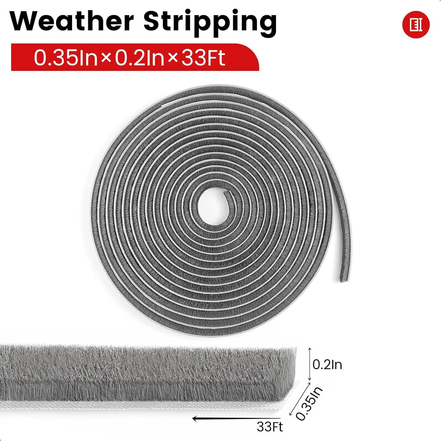 Tira de Sellado para Puertas y Ventanas Topiverse 10.06 m Gris