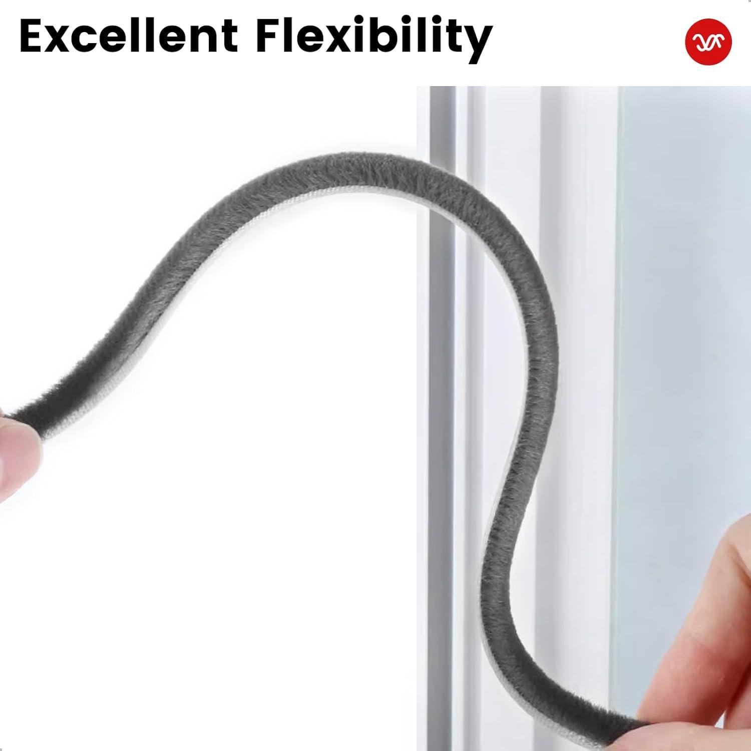 Tira de Sellado para Puertas y Ventanas Topiverse 10.06 m Gris