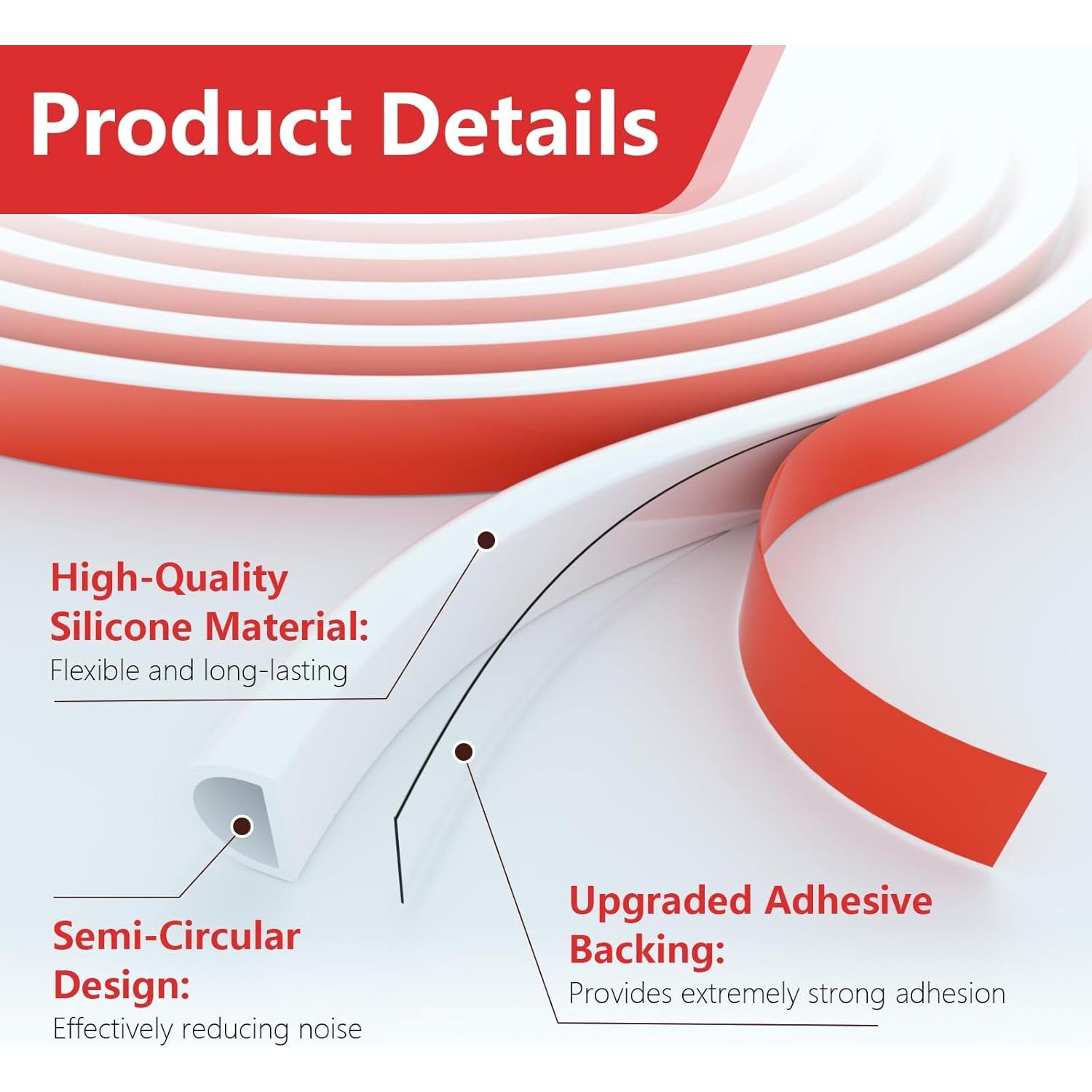 Sellador de Puerta de Silicona Pionasuicg 6.1m Blanco