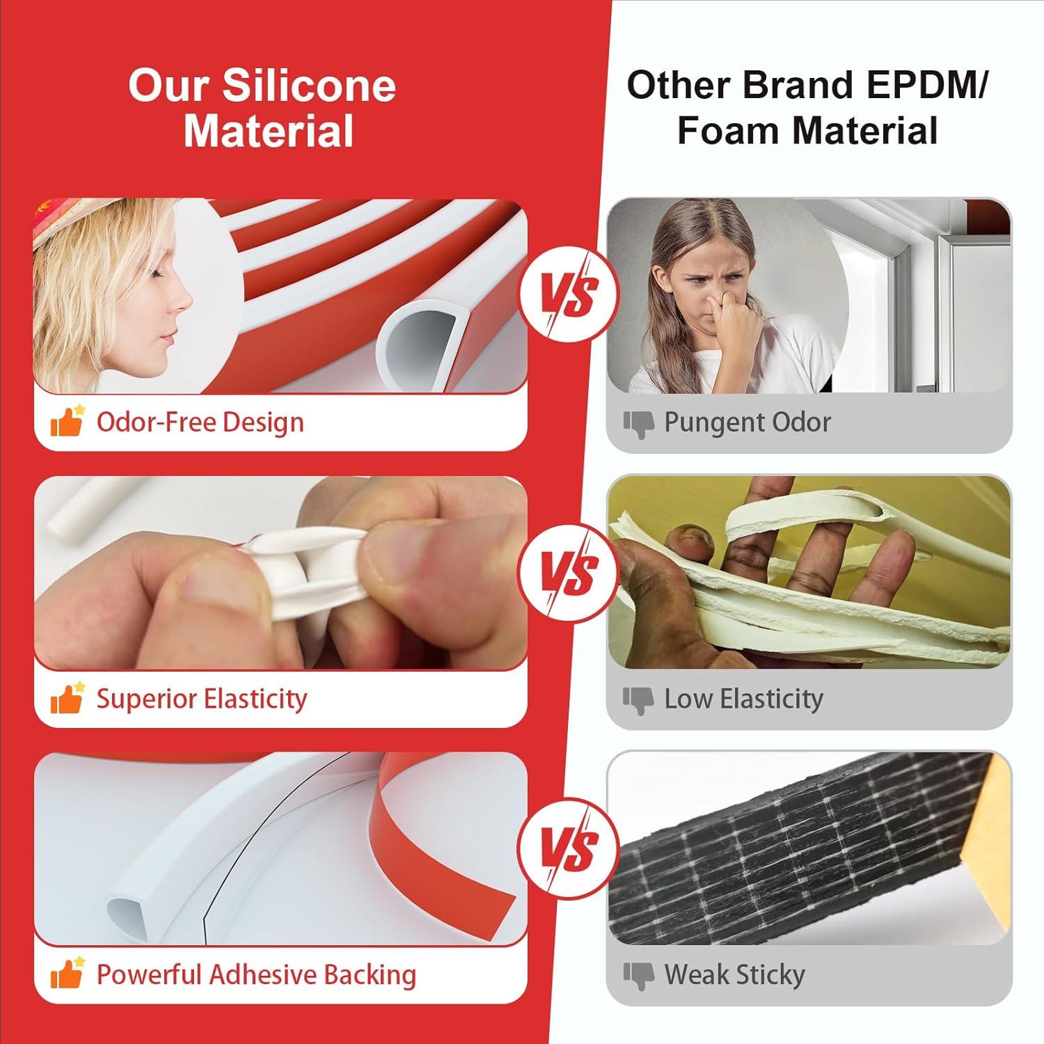 Sellador de Puerta de Silicona Pionasuicg 6.1m Blanco