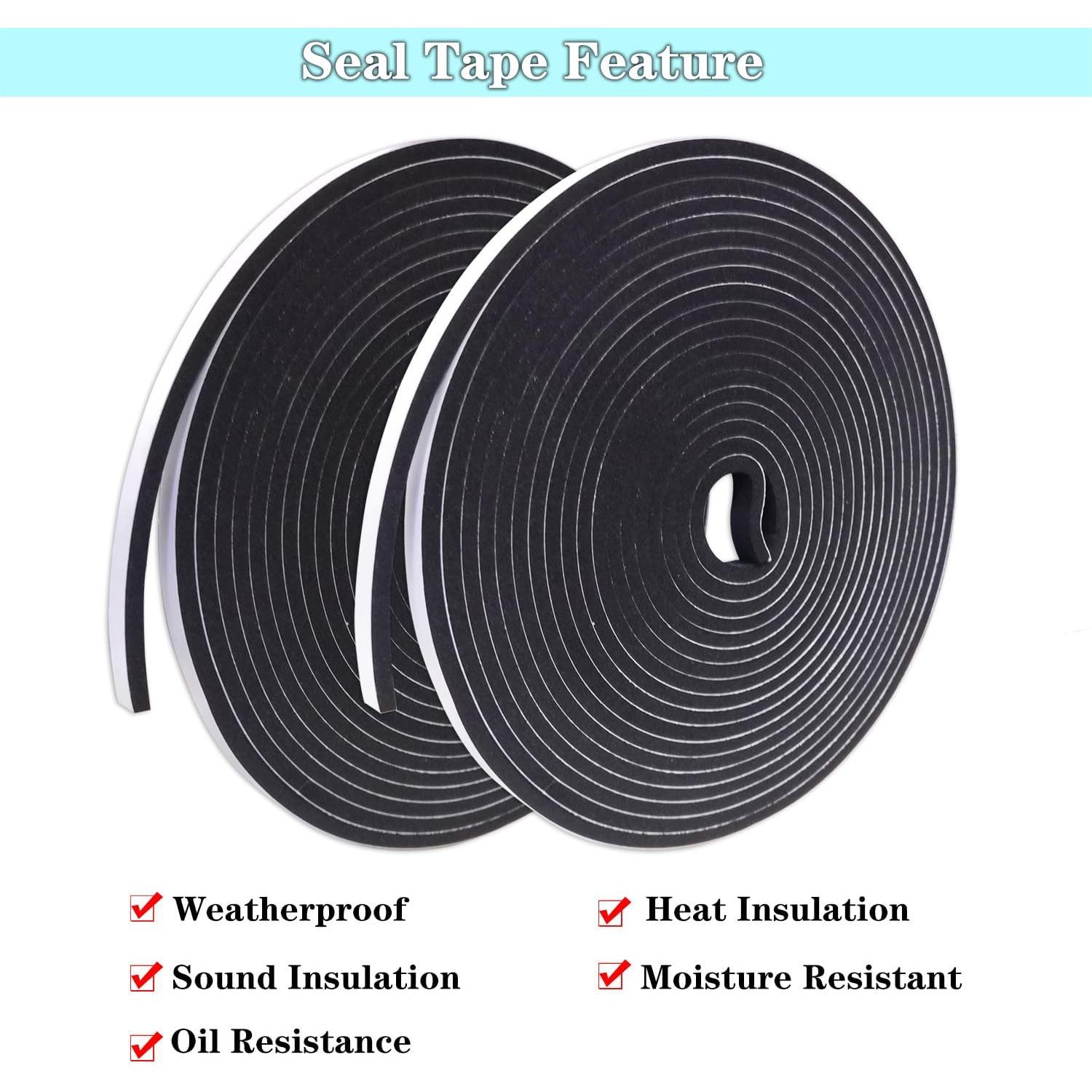 Cinta de Espuma Adhesiva GuangTouL 10 m Aislamiento Acústico