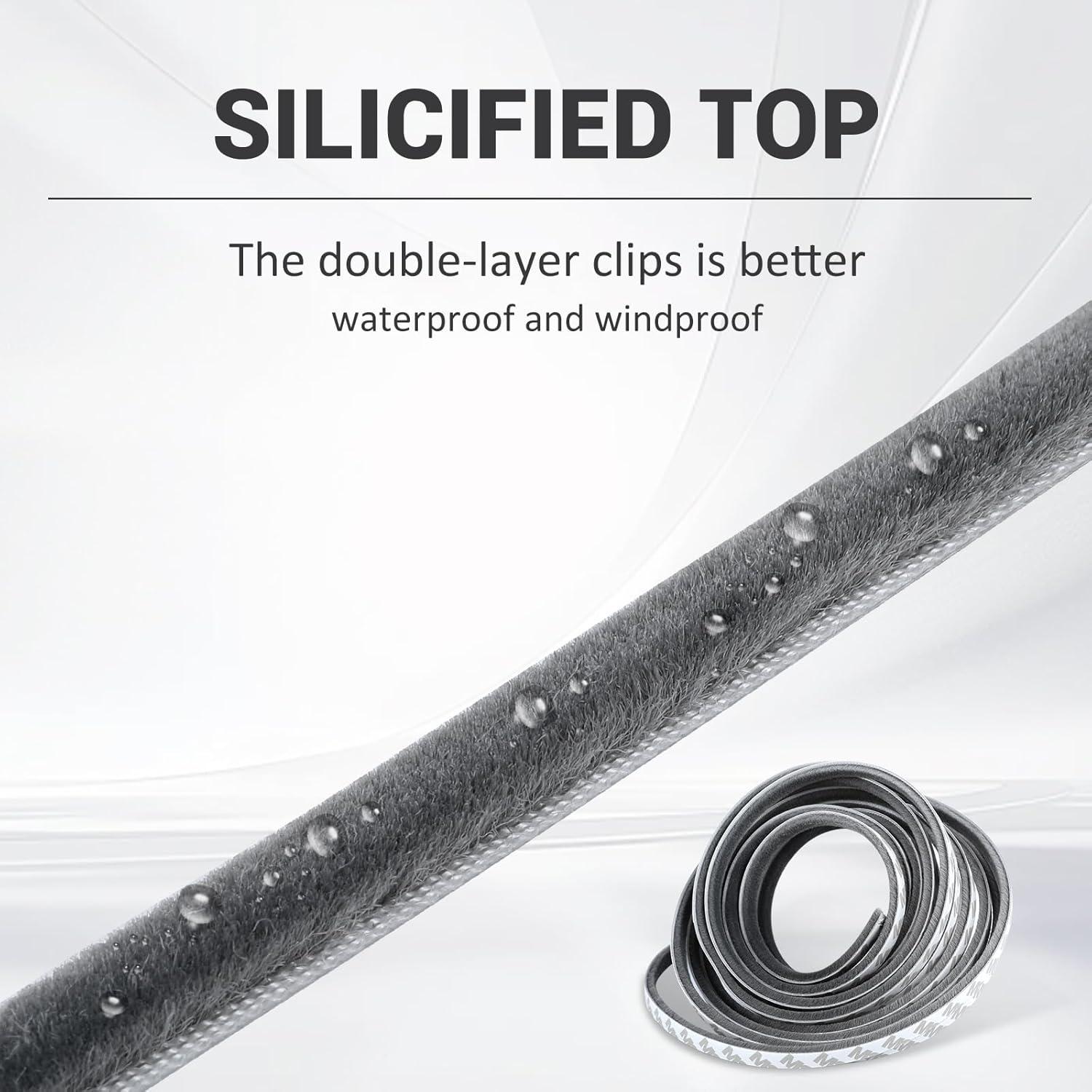 Sello de Burlete Autoadhesivo HomBreez 10.06 m Gris 0.89 cm