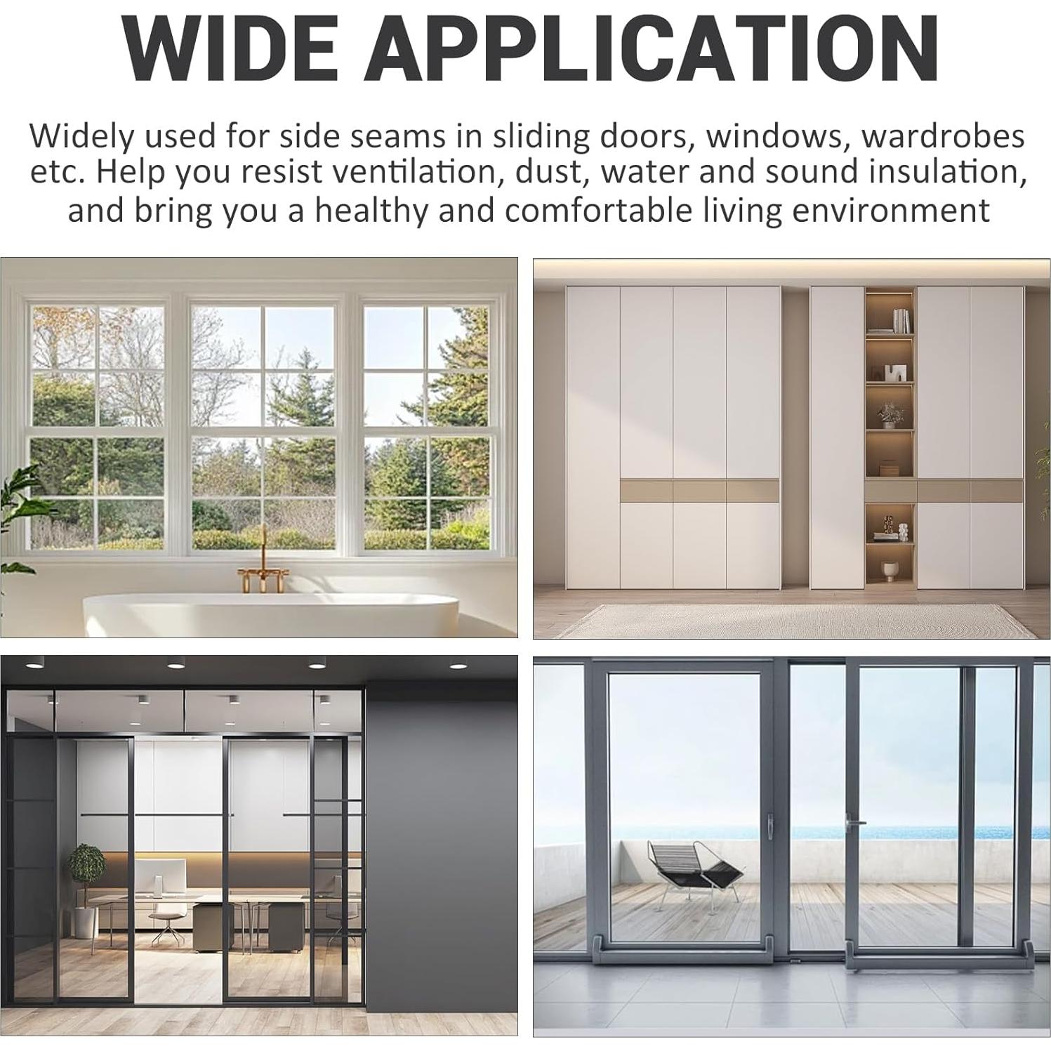 Sello de Burlete Autoadhesivo HomBreez 10.06 m Gris 0.89 cm