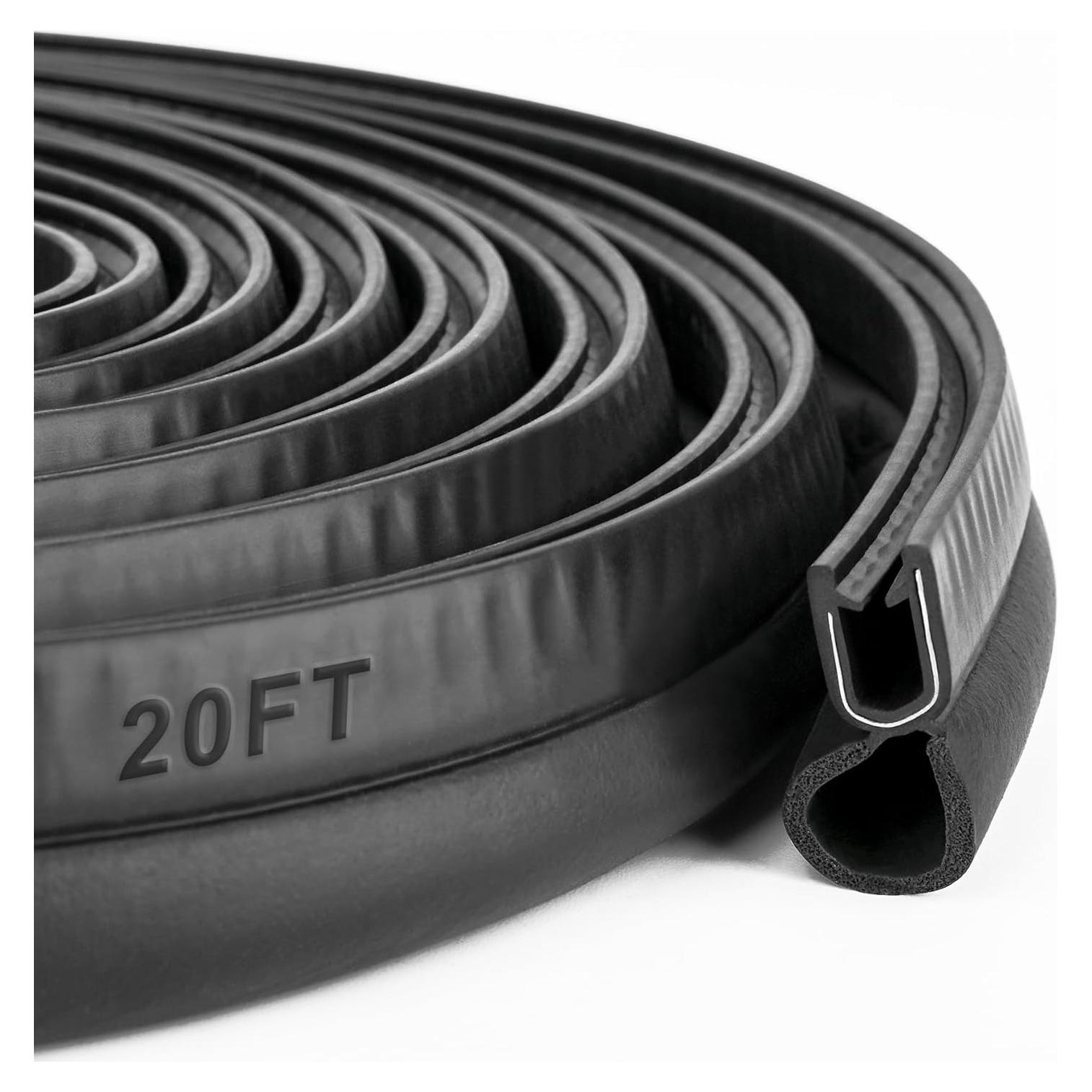 Tira de Sello de Goma MYFAMIREA 20 Pies para Puertas de Auto