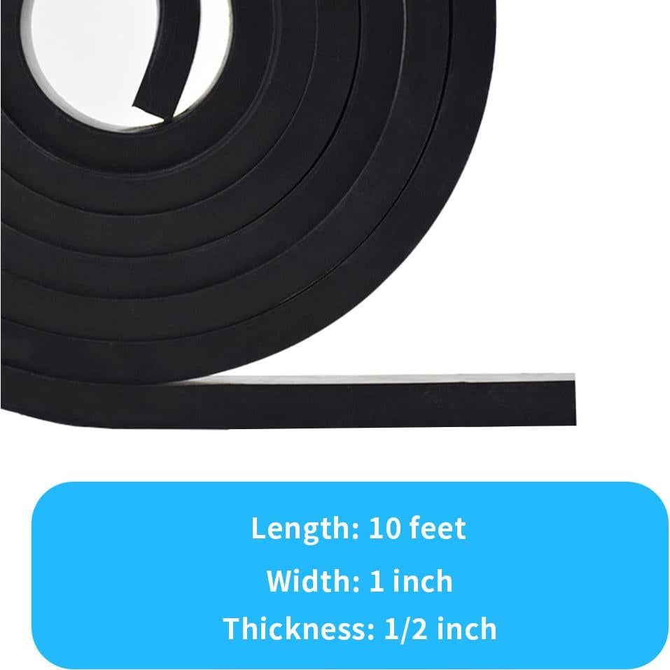 Tira de goma DEVNOL 1.27 cm x 2.54 cm x 3.05 m Grado 65A