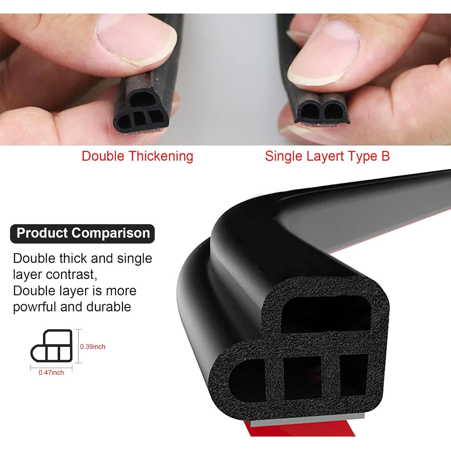 Tira de Sello para Puerta de Auto DOTAATDW 16M Goma Aislante